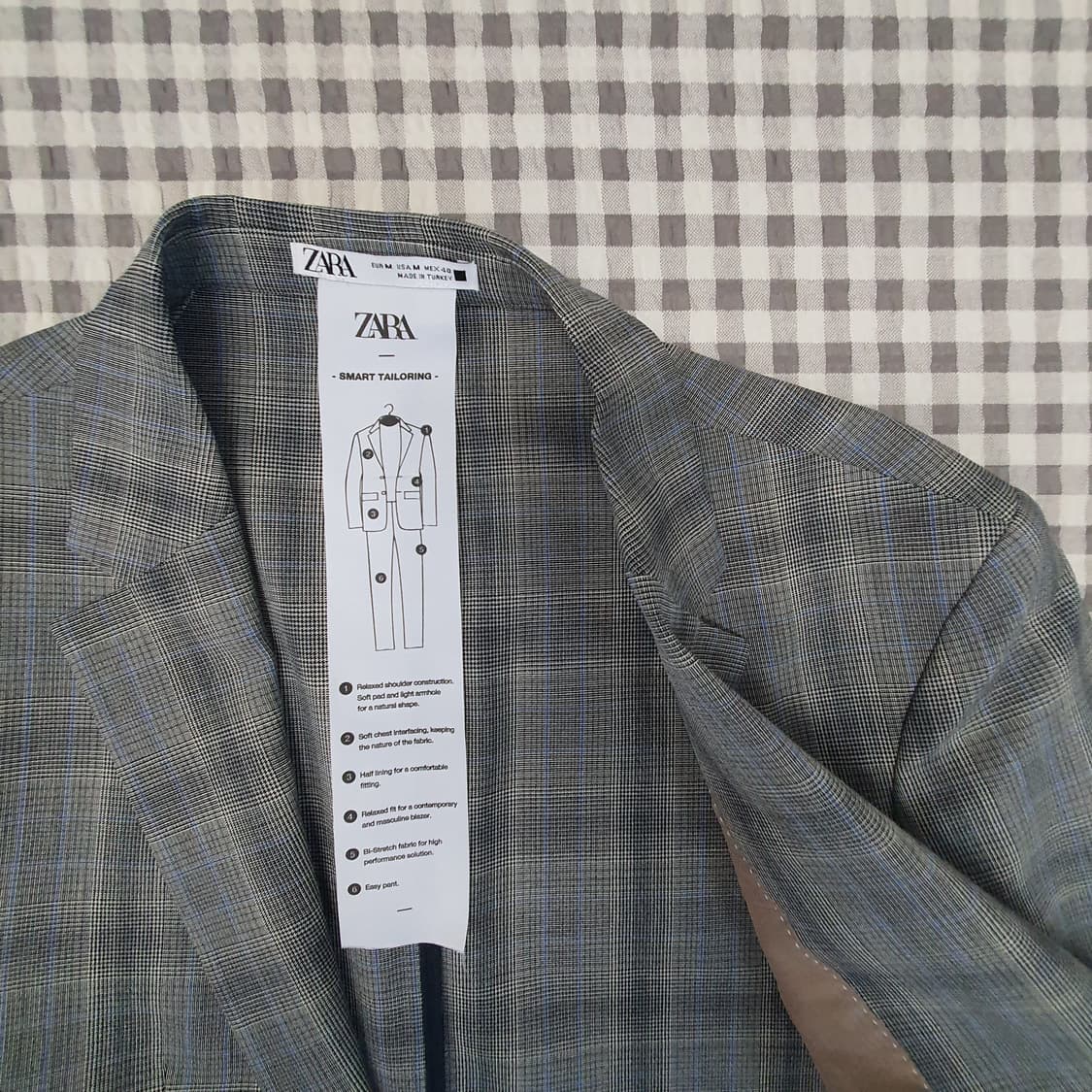 미착용 자라 블레이저 자켓 남자95 상품이미지7