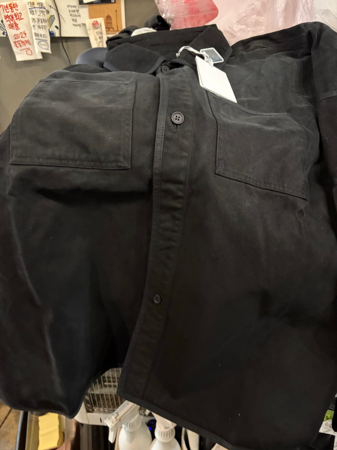 어콜드월 리미티드 셔츠자켓 블랙 L 상품이미지4