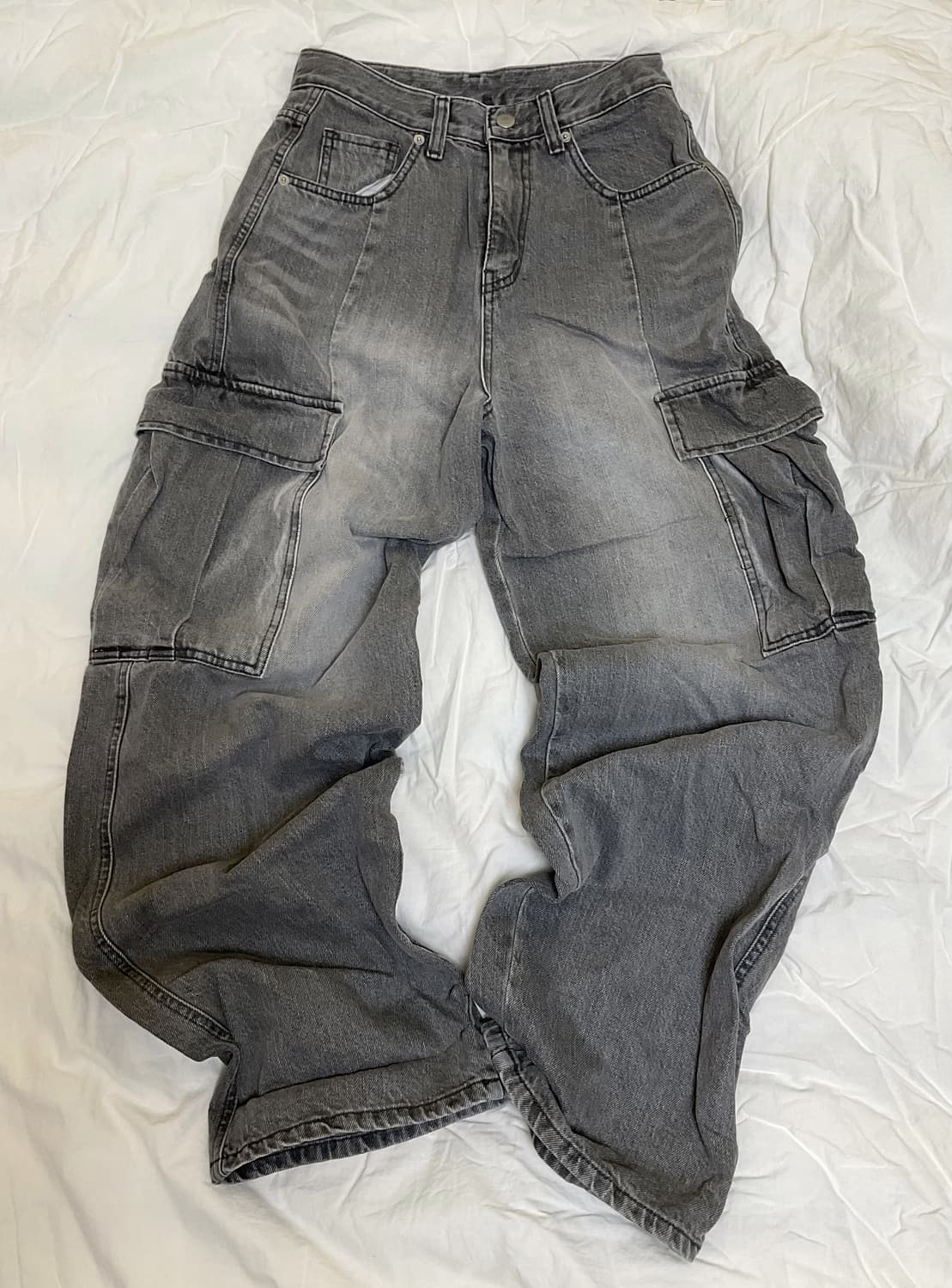  vintage 카고팬츠 데님 그레이 상품이미지1