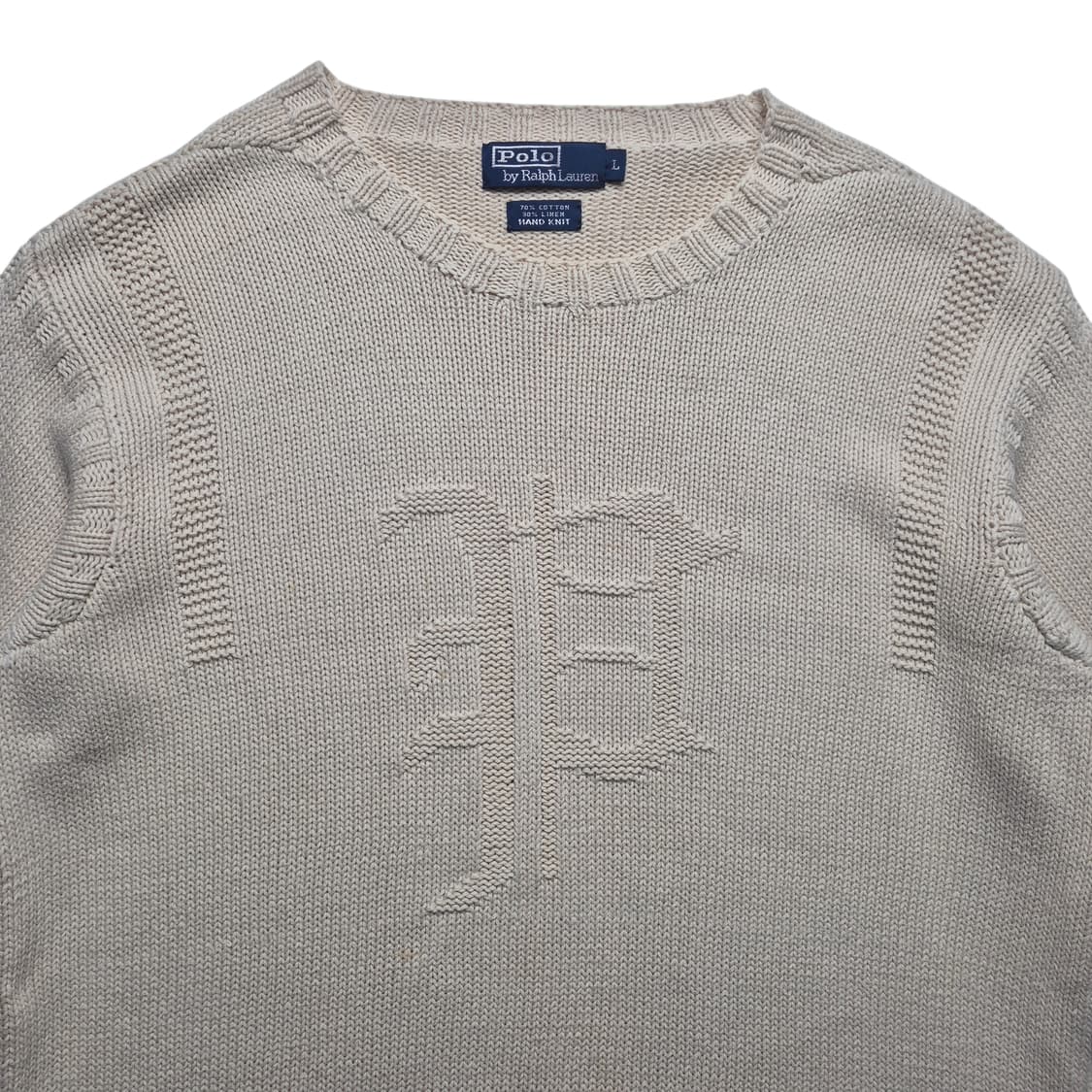 [L] 폴로 랄프로렌 00s P로고 핸드니트 상품이미지3