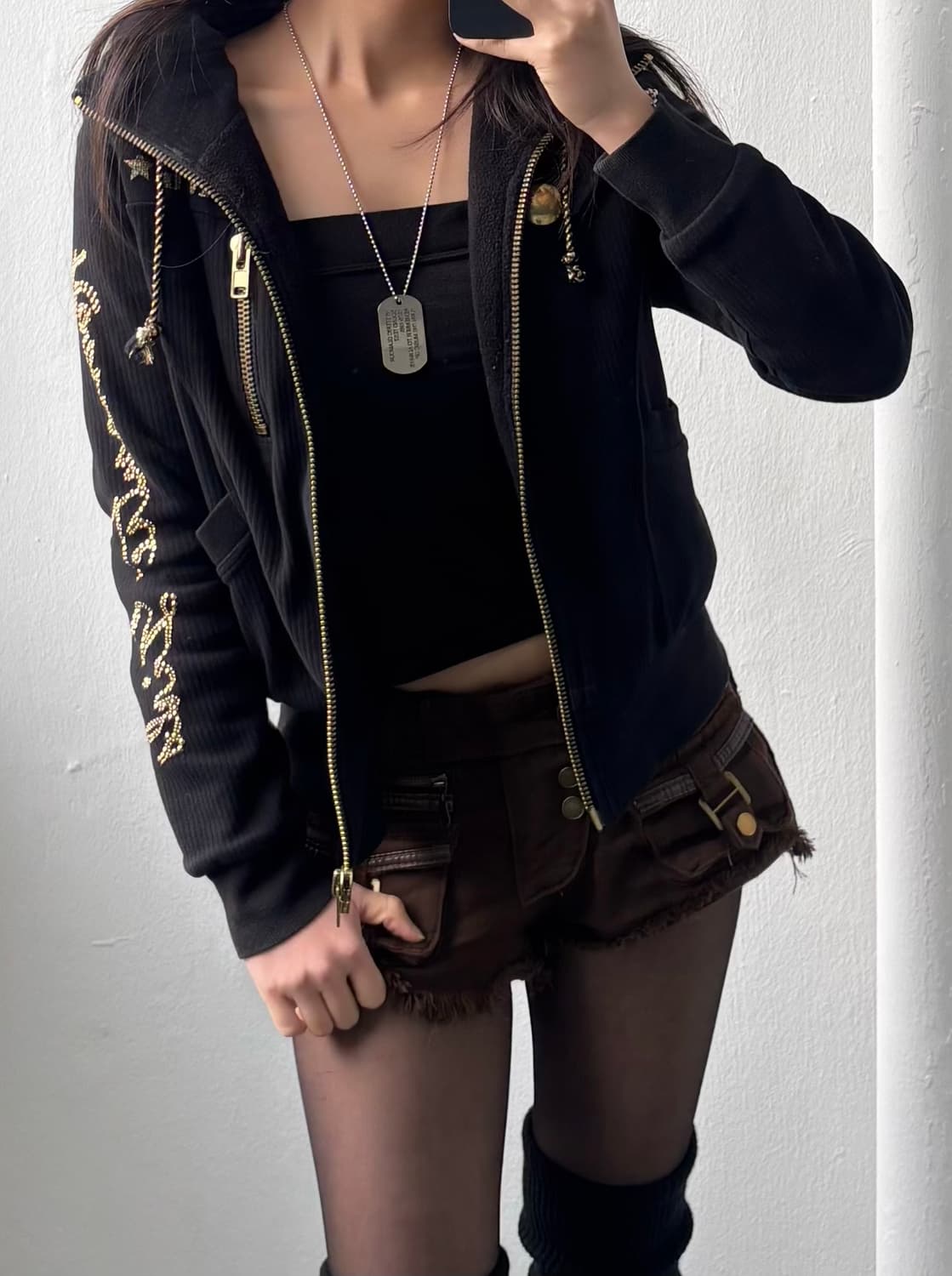 Vintage Black Lettering Jacket 상품이미지5