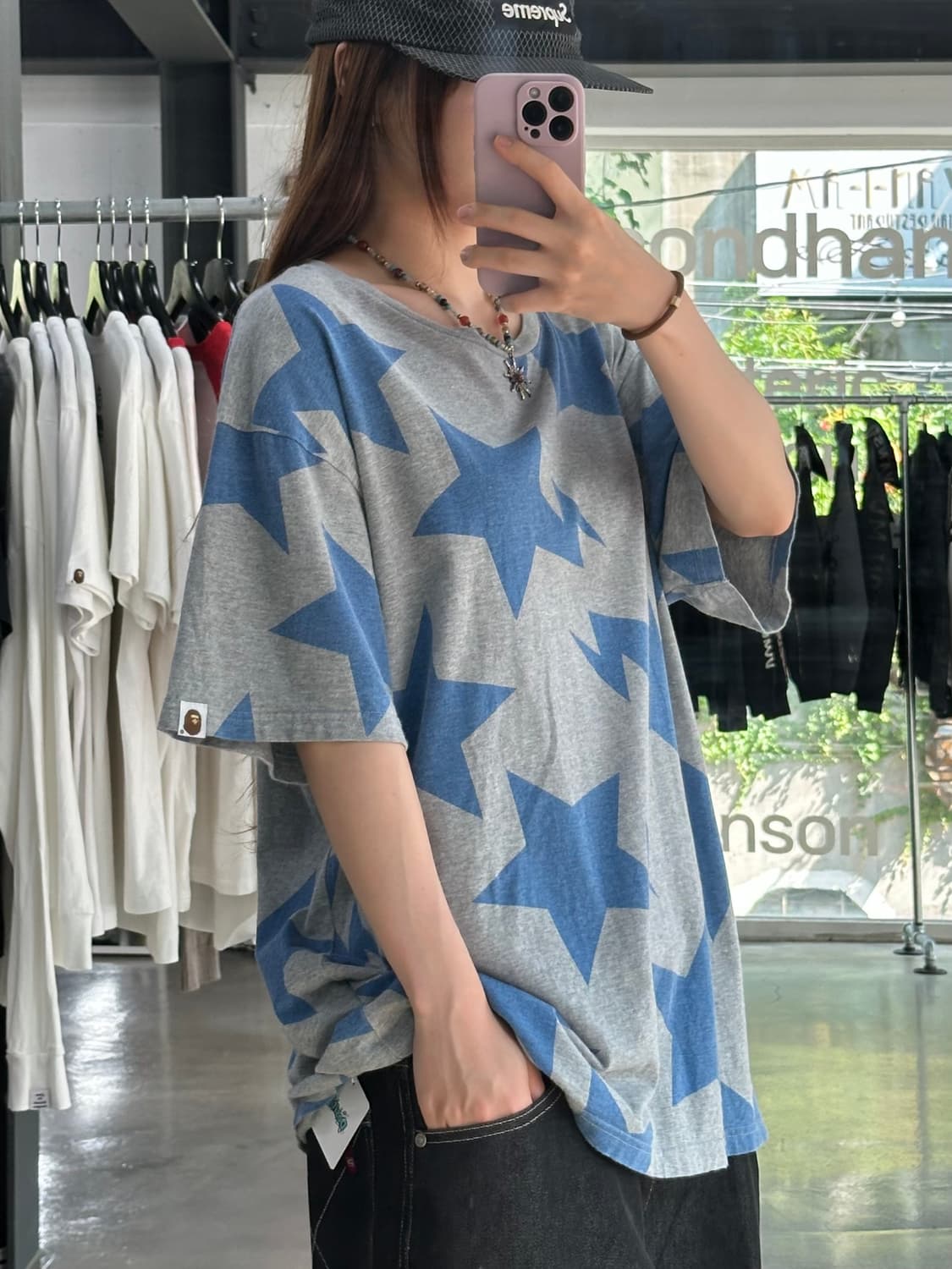 베이프 스타 반팔 티셔츠 상품이미지3