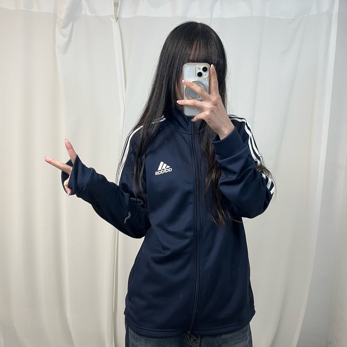 Adidas Navy Track Jacket 상품이미지2
