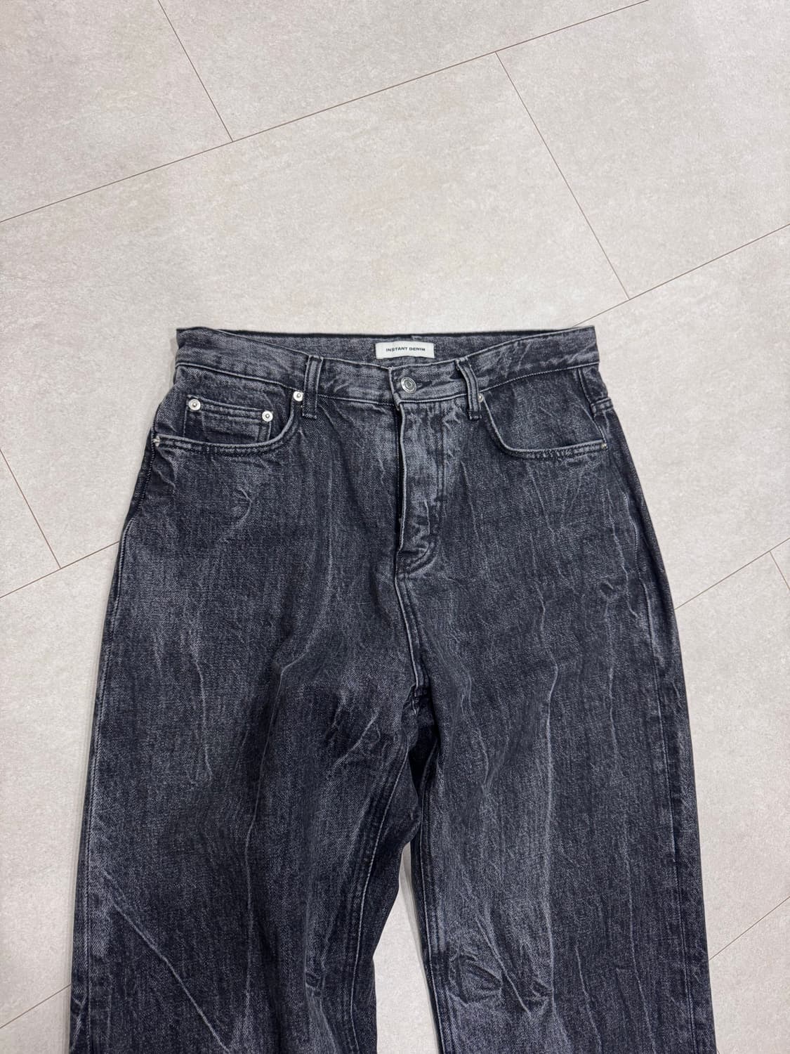 브랜디드 51026 쿠라보 크랙진 청바지 와이드진 상품이미지5