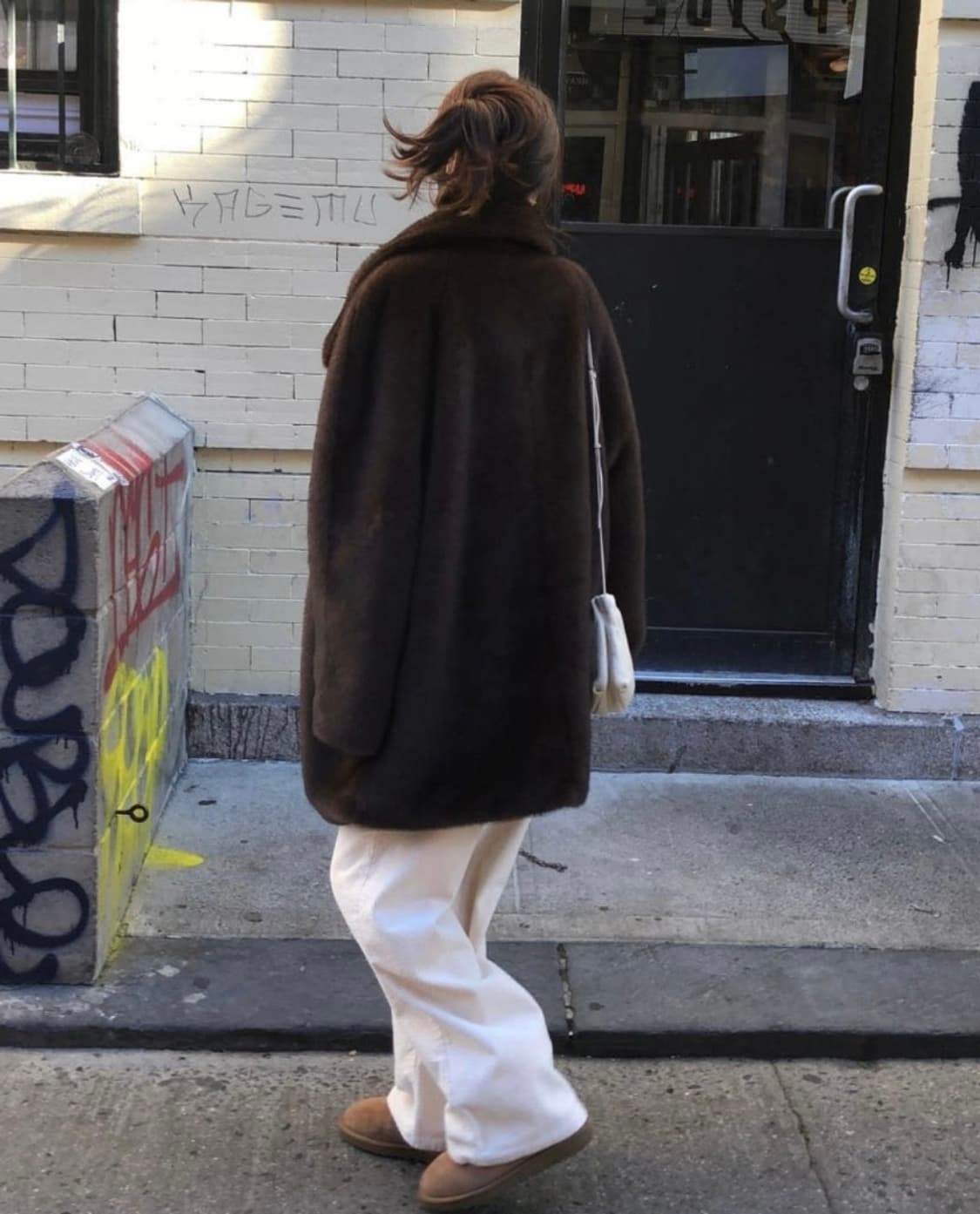 (새상품)파운더스 울먼 하프 퍼 코트 상품이미지5