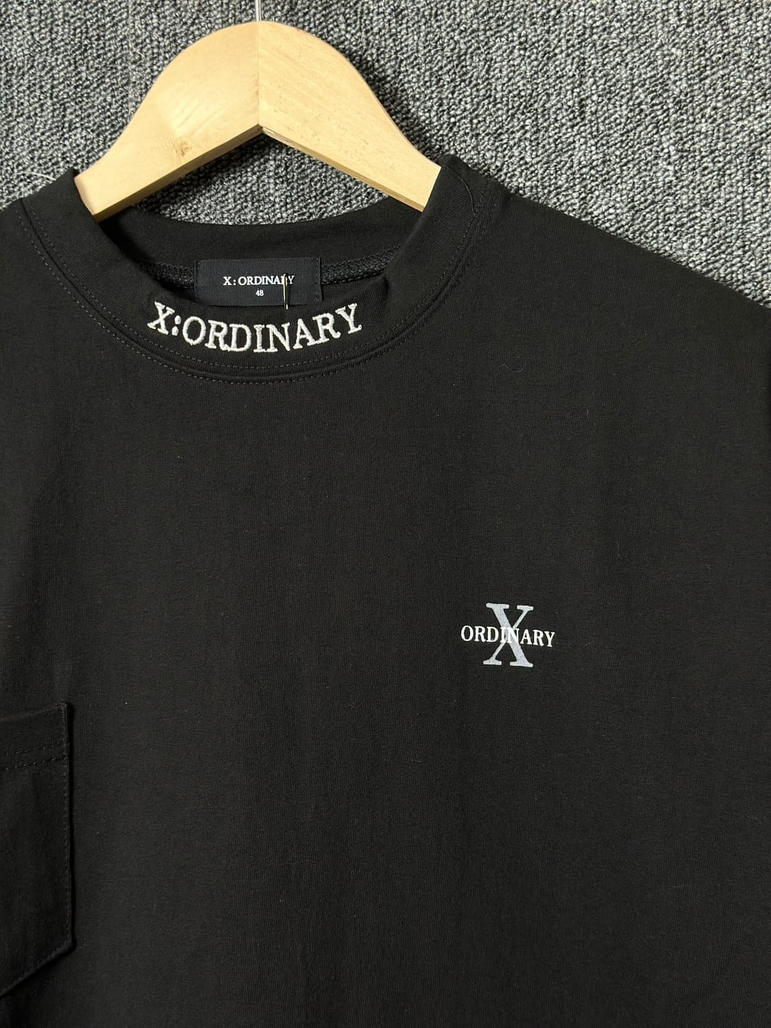 X:ORDINARY 블랙 포켓 반팔티 48 상품이미지3