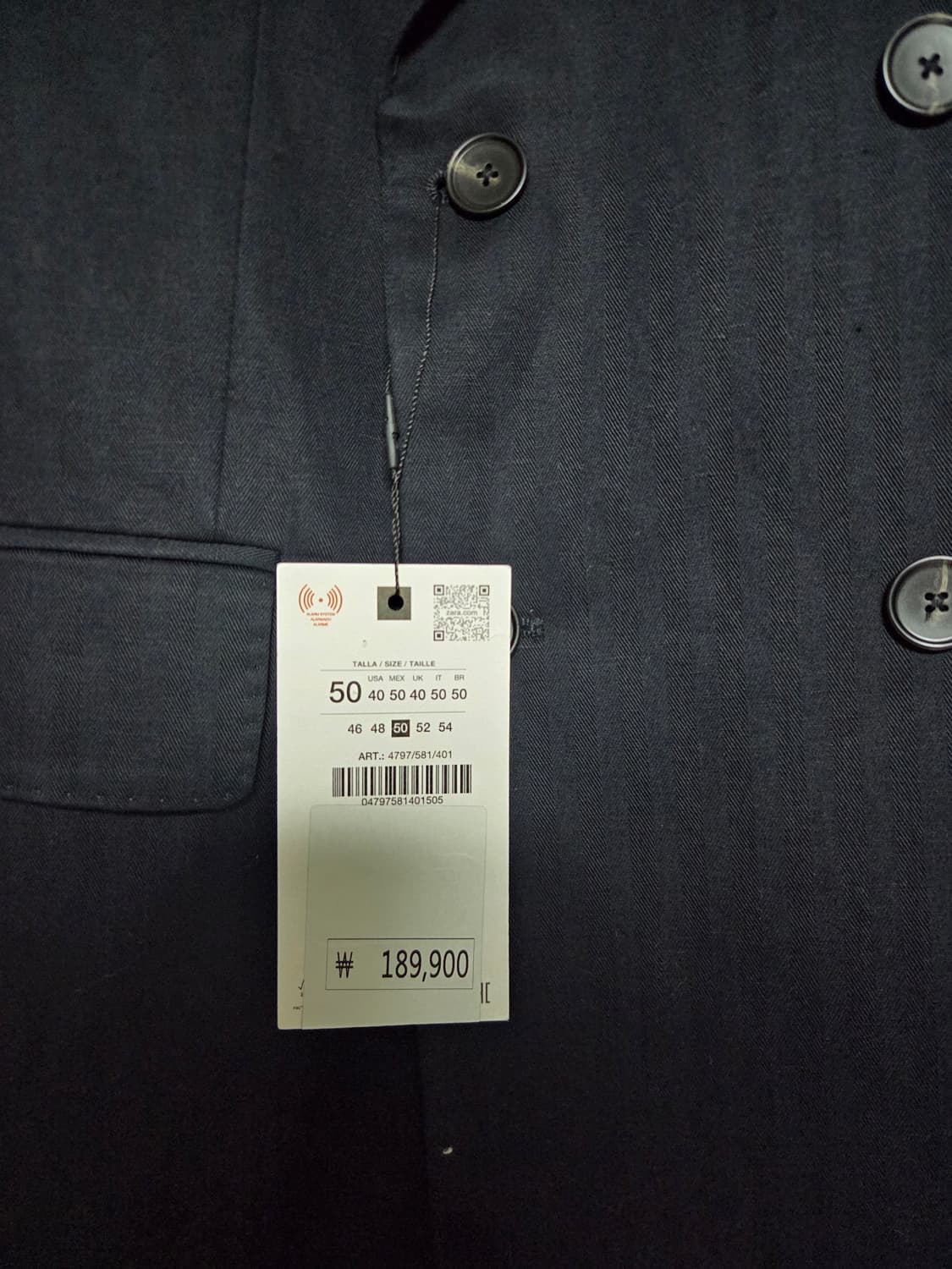 자라 스트라이프 더블자켓 블레이저 상품이미지2