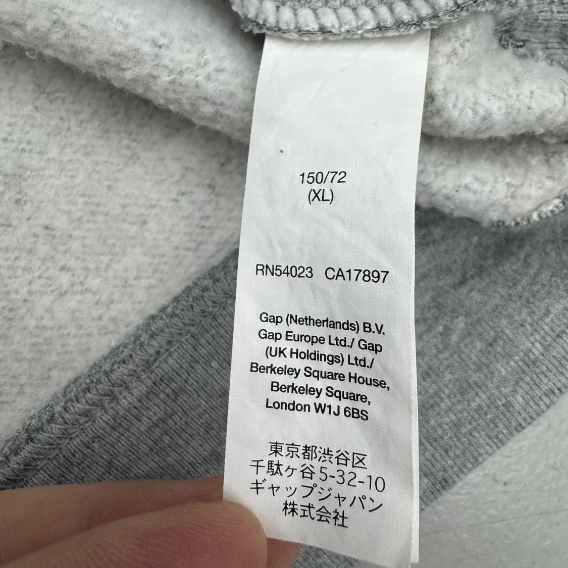 갭 Y2K 빅로고 후드티 그레이 상품이미지5