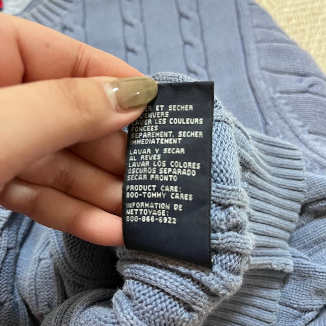 [정품] 타미 소라 꽈배기 월계수로고 니트 [ M ] 상품이미지6