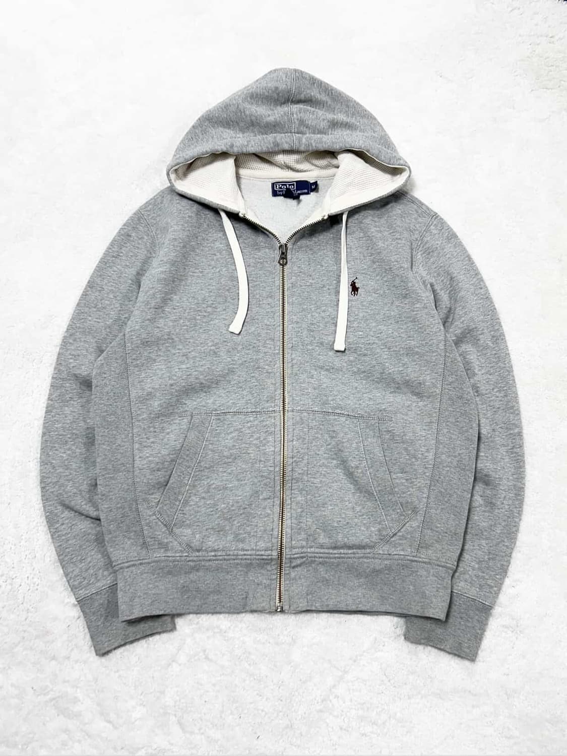 폴로 버건디포니 그레이 후드집업 상품이미지5