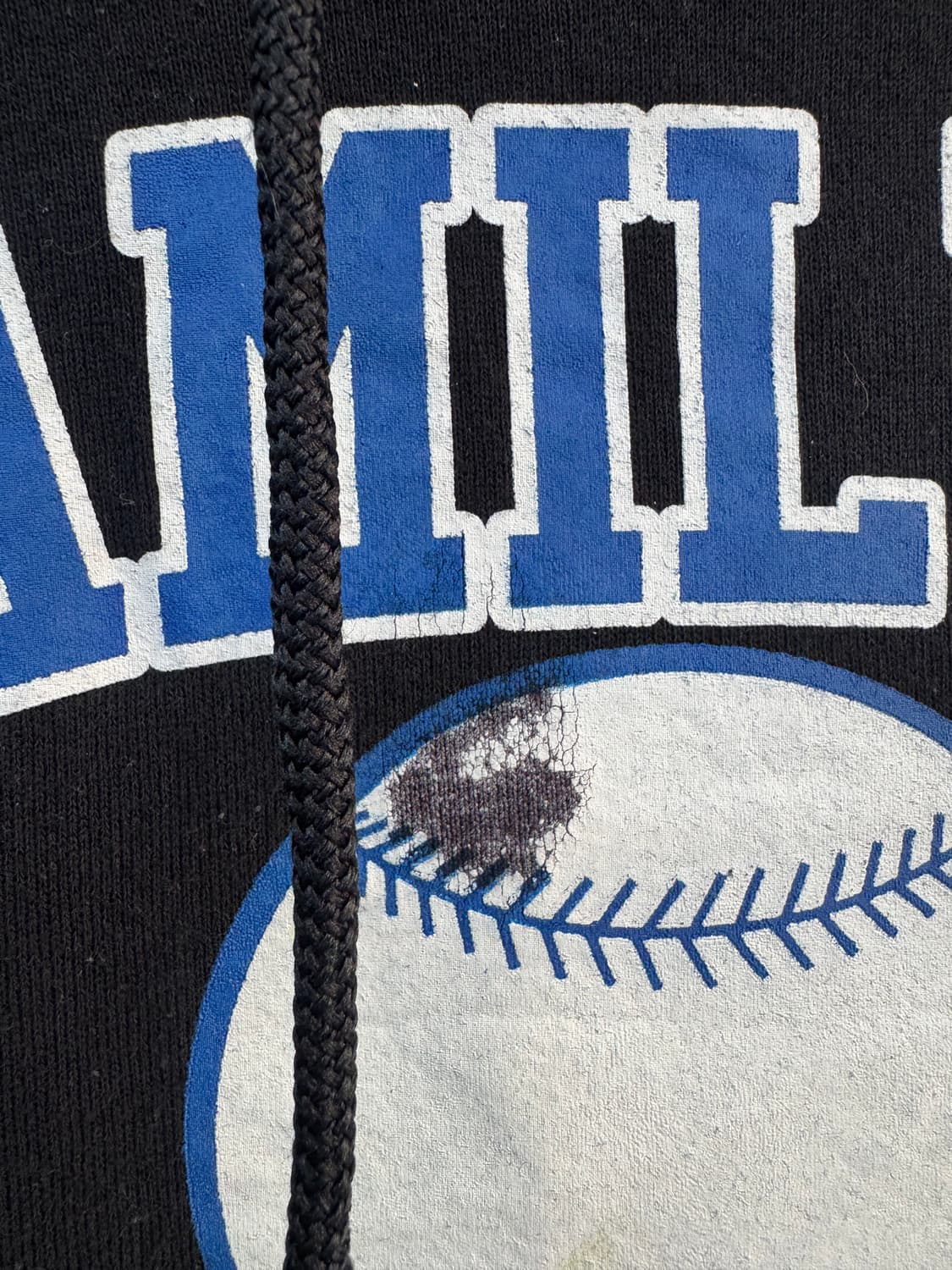 Russell 블랙 프린팅 후드티 상품이미지5