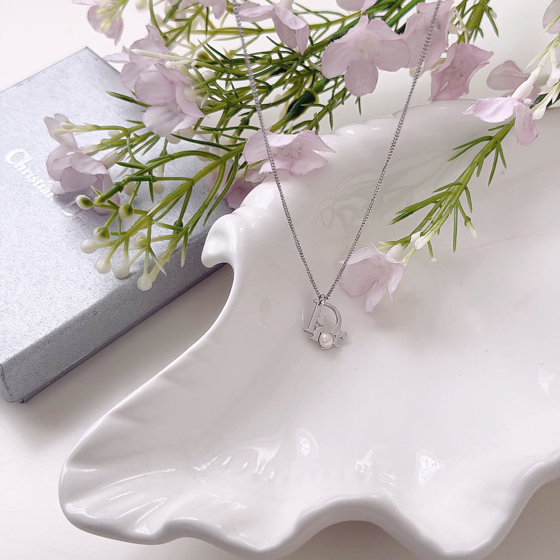 빈티지 디올 오블리크 진주 목걸이 상품이미지2