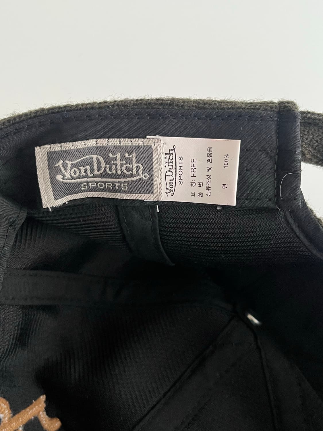 본더치 빈티지 니트 볼캡 카키 상품이미지5