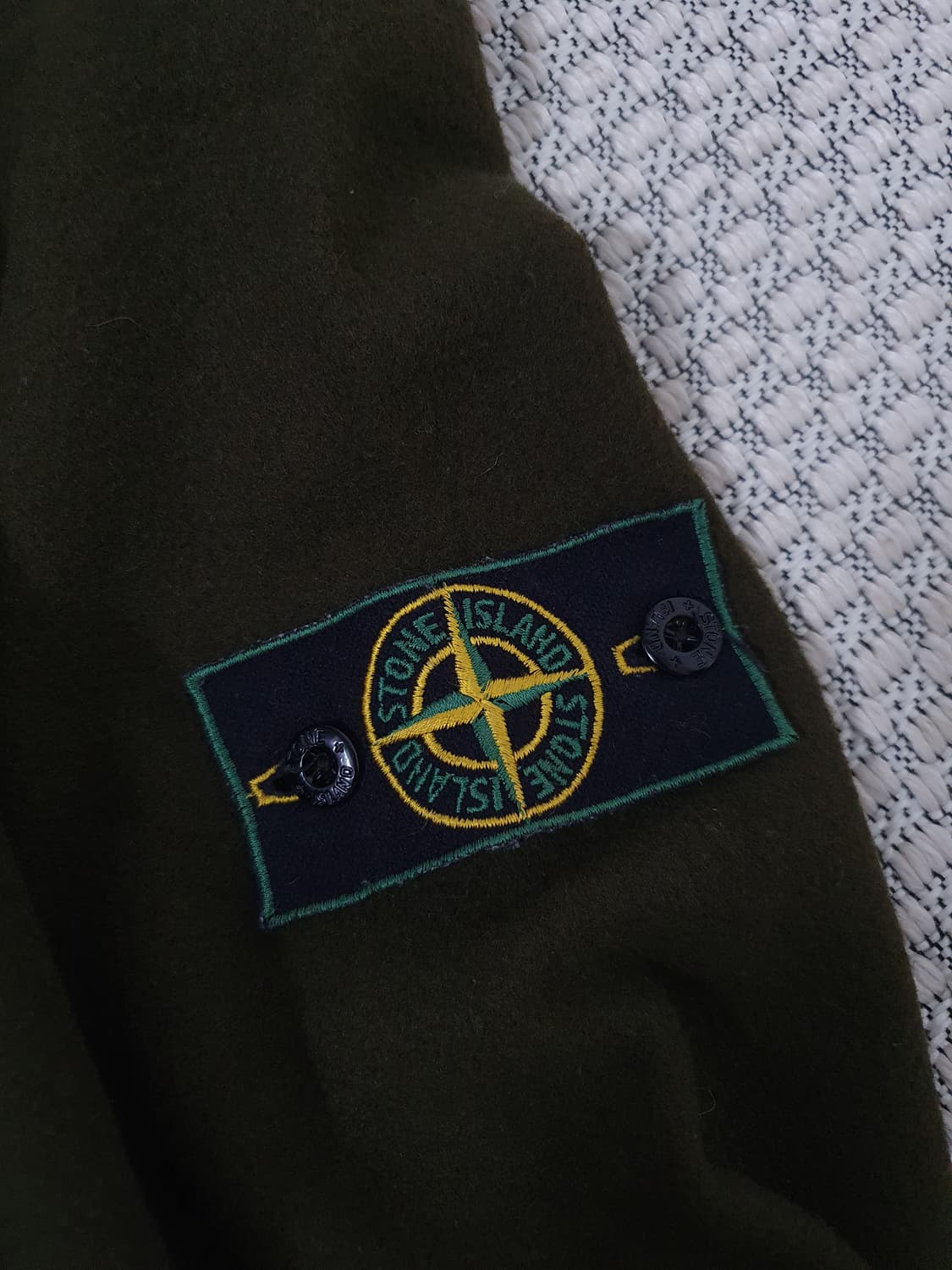 99AW 스톤 아일랜드 그린 엣지 울 블렌드 롤넥 니트  상품이미지7