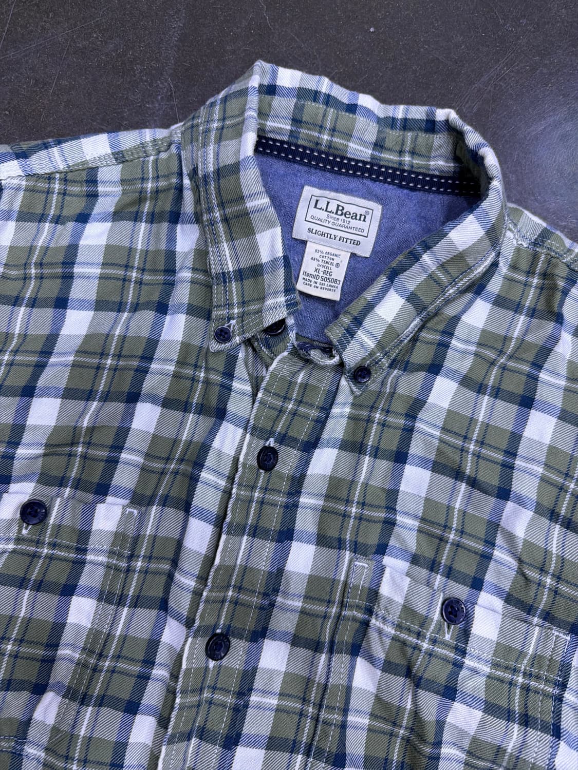 L.L.Bean 엘엘빈 버튼다운 캐쥬얼 체크셔츠 남방 XL 상품이미지3