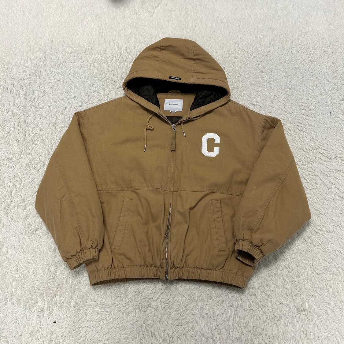Covernat C Logo Oxford Hoodie Jacket 상품이미지4