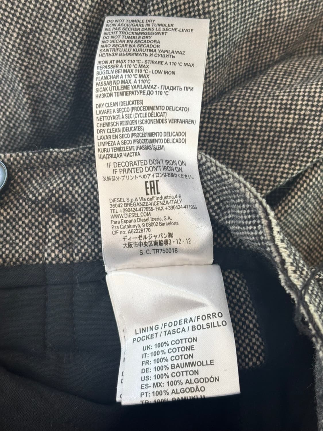 Diesel Wool Pants 상품이미지9