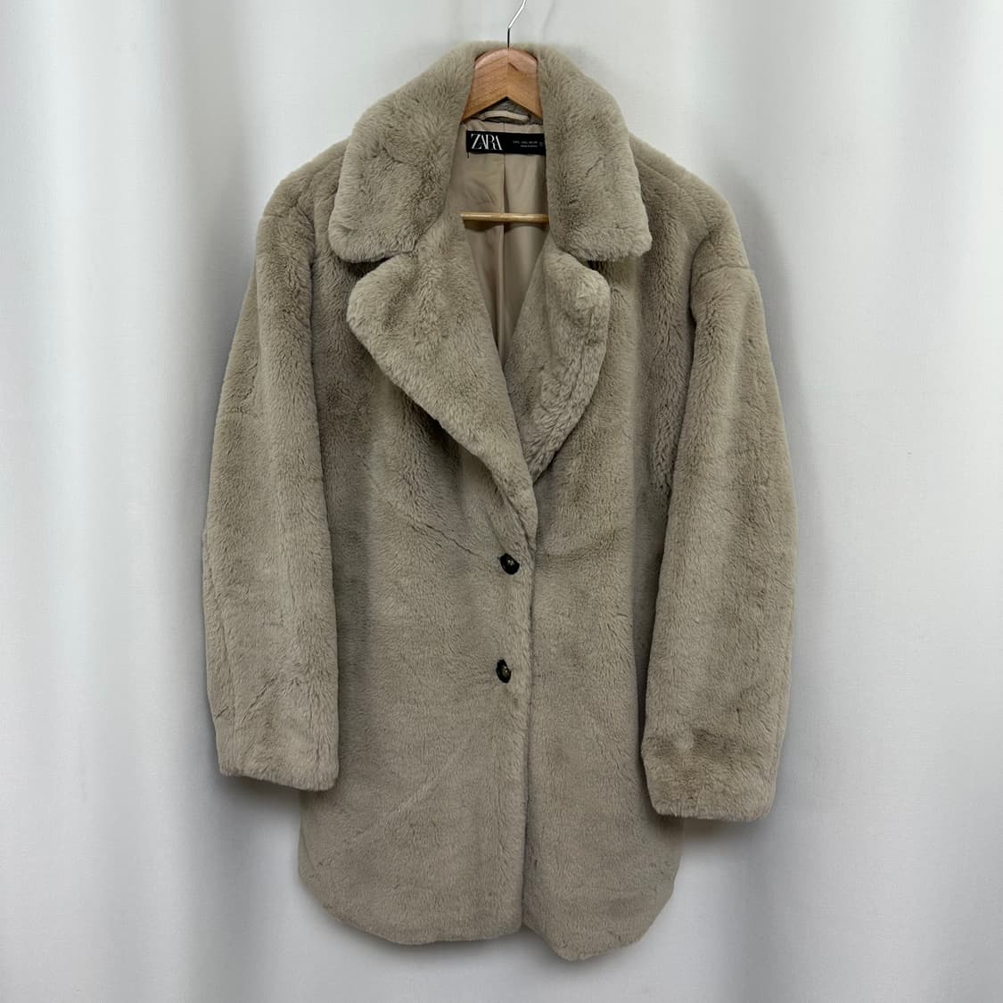  자라 여자 부드러운 퍼자켓 코트 L 상품이미지1