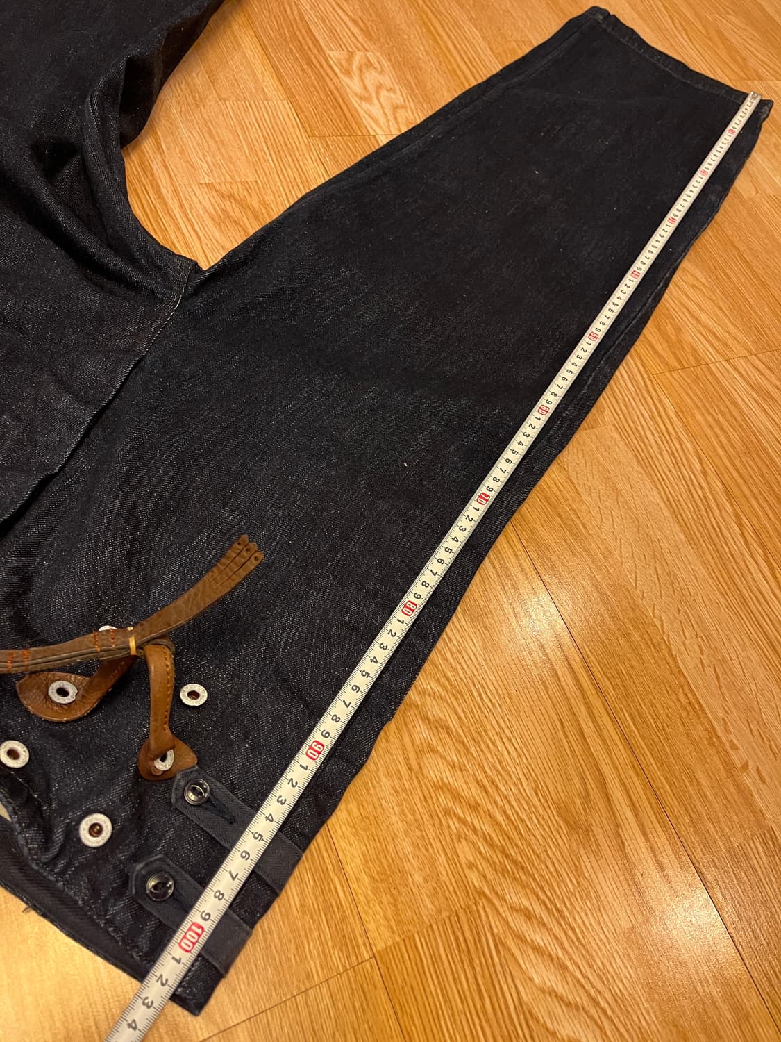 캐피탈 12 온즈 데님 7 스타 서스펜더 팬츠 인디고 상품이미지8