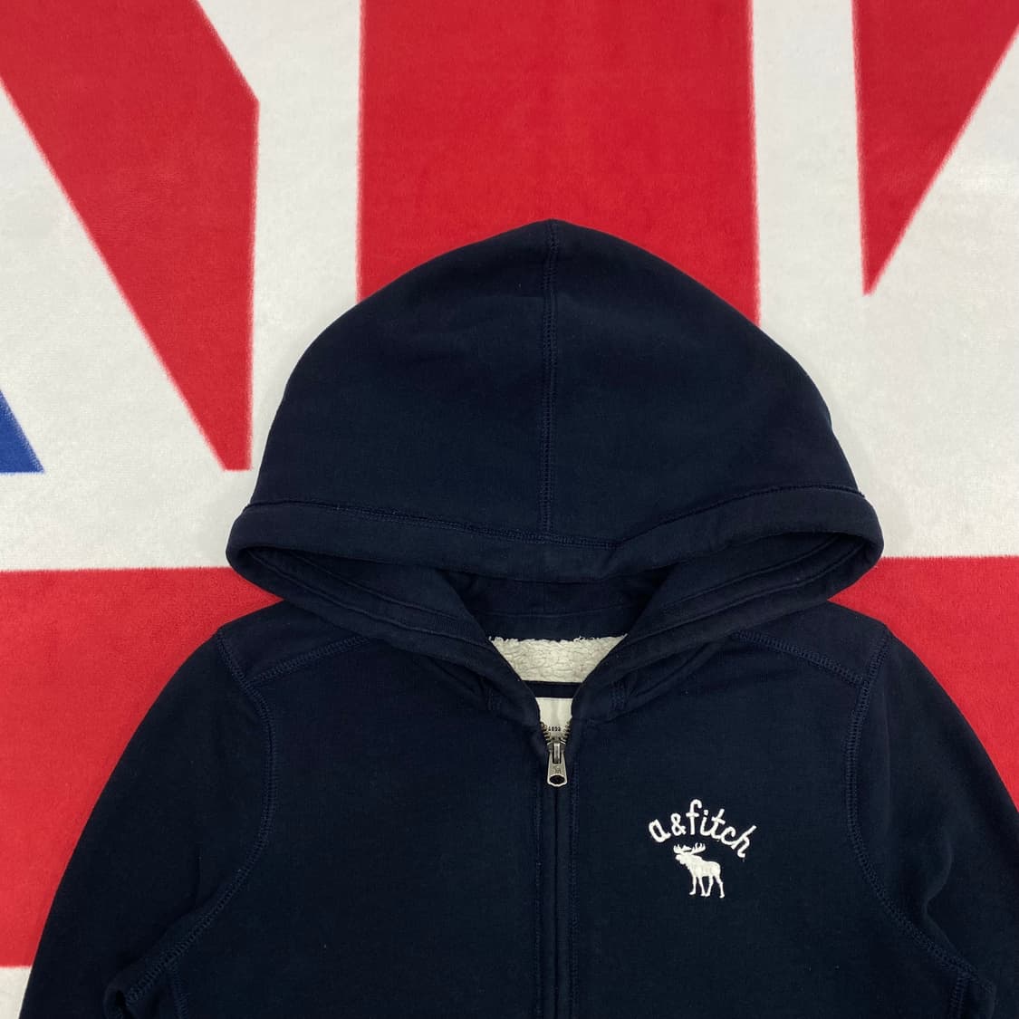 아베크롬비 보아털 슬림핏 후드집업 실측 여성44 상품이미지3