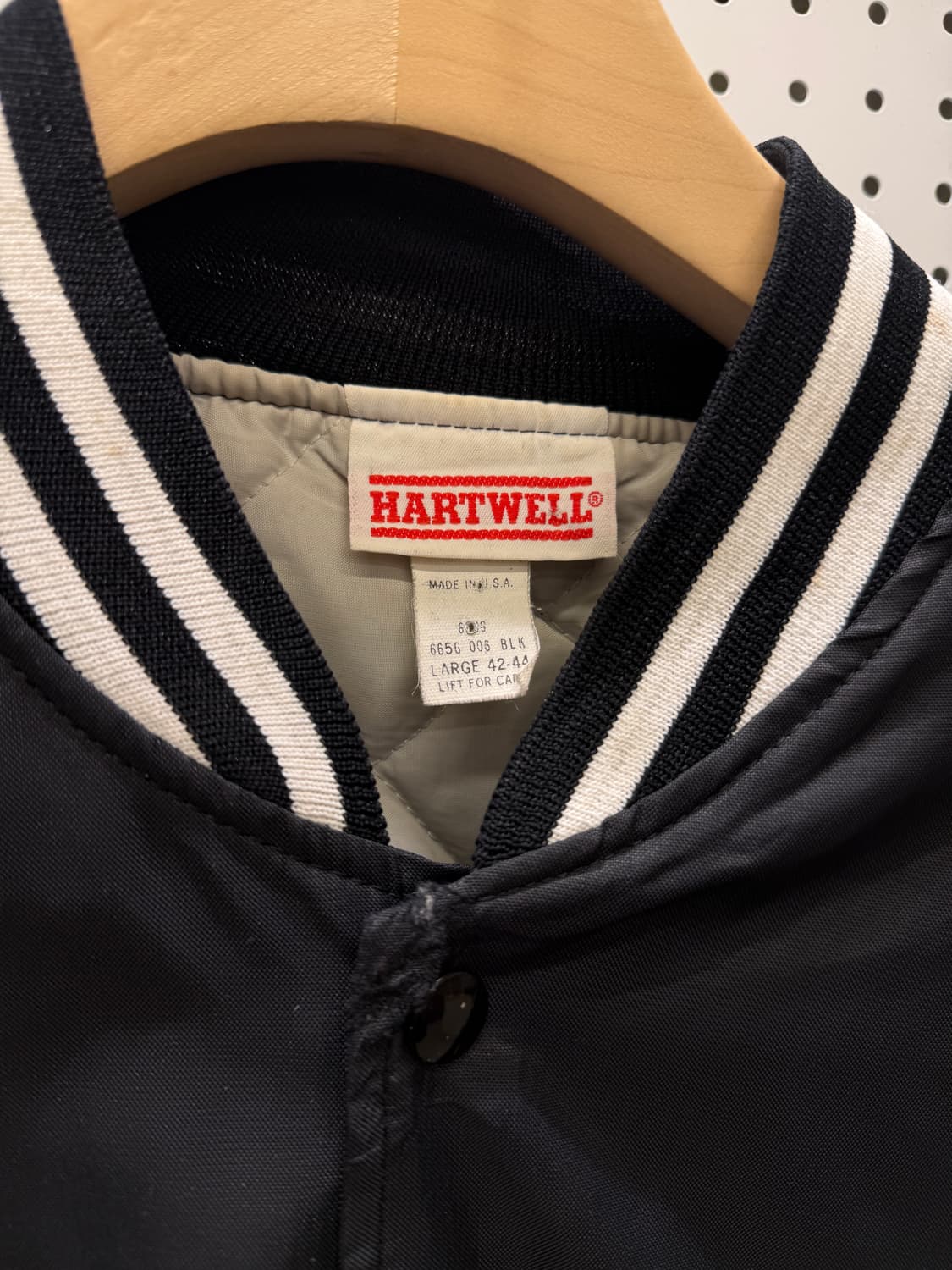 USA 오리지날 빈티지 빅로고 바시티 자켓 U48 상품이미지5