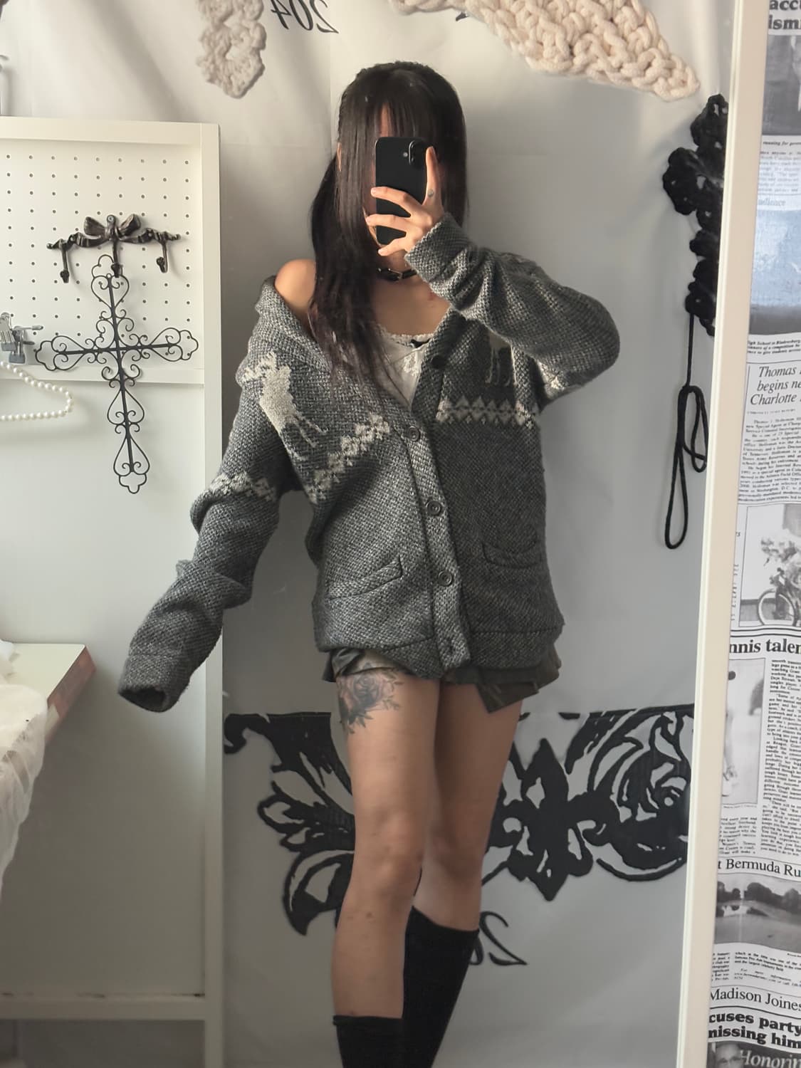 • Abercrombie Grey Nordic Cardigan 상품이미지7