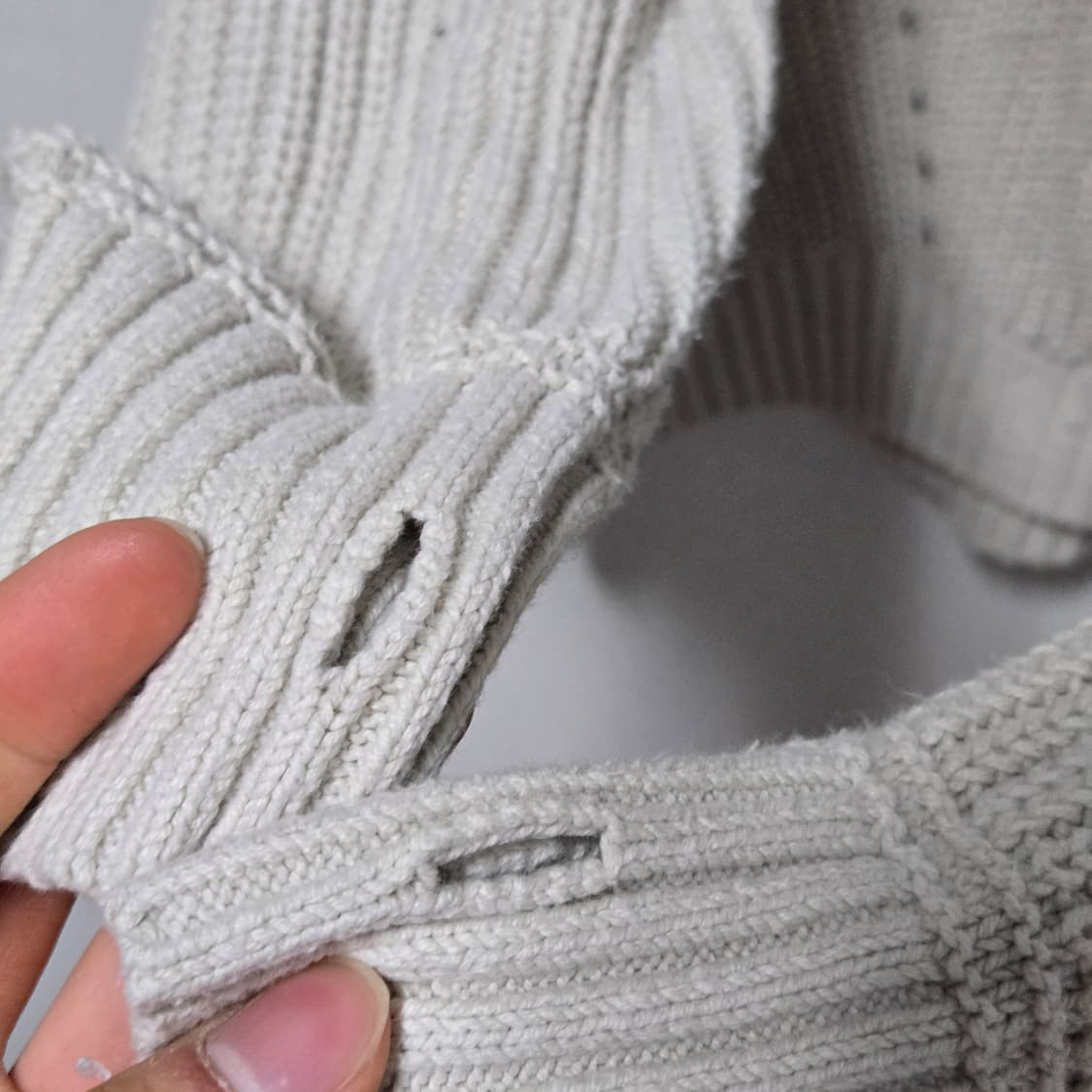 일꼬르소 오버 핏 모크넥 하프 집업 니트 / 남성 니트/ 남자 니트 상품이미지4