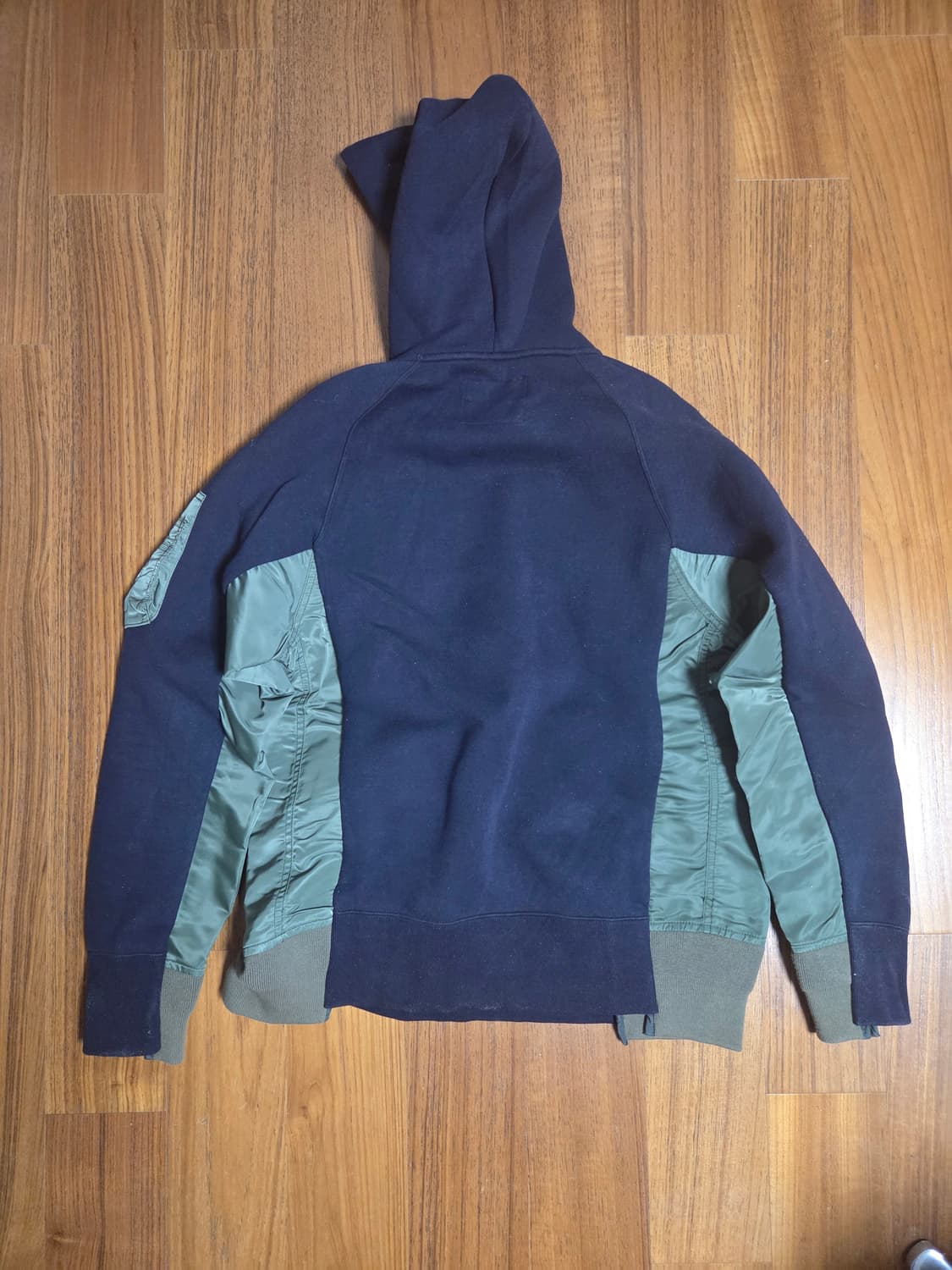 사카이 ma-1 믹스 네이비 후디 상품이미지6