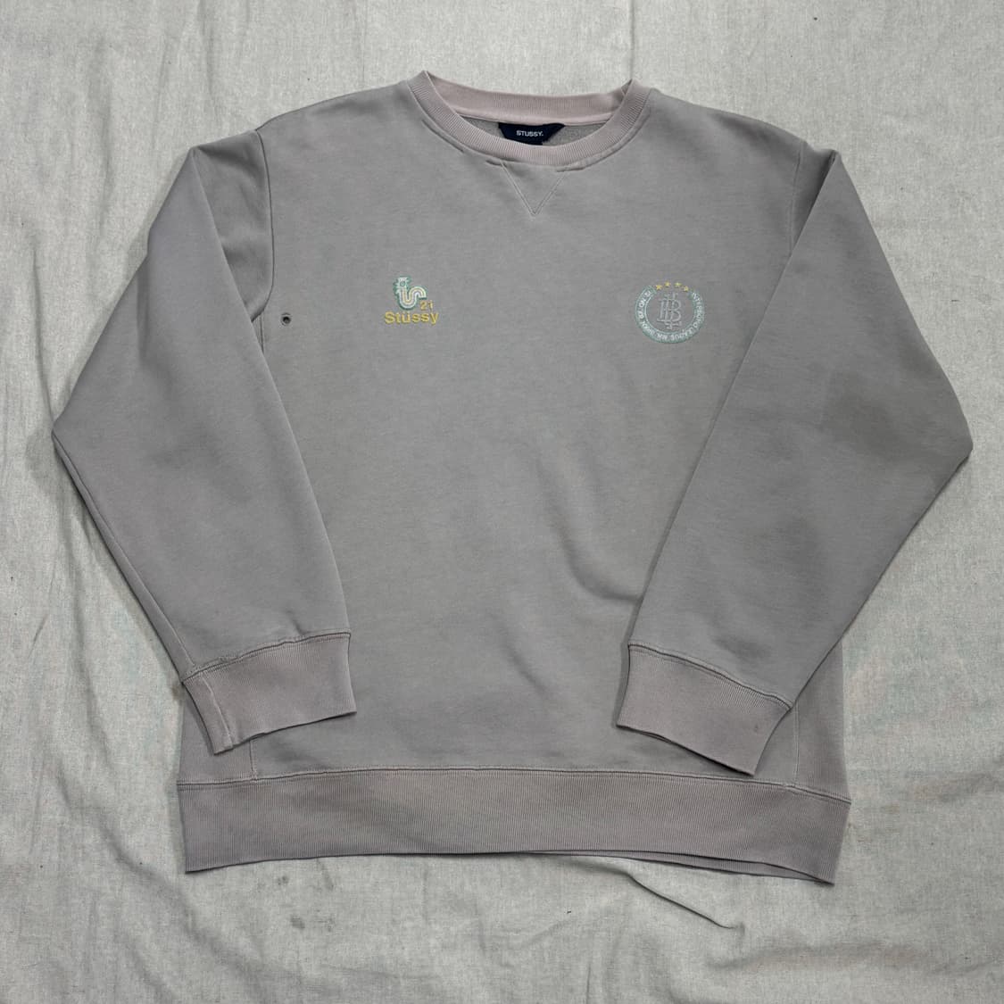 스투시 90s 백로고 샌드 스웻 맨투맨 L 상품이미지2