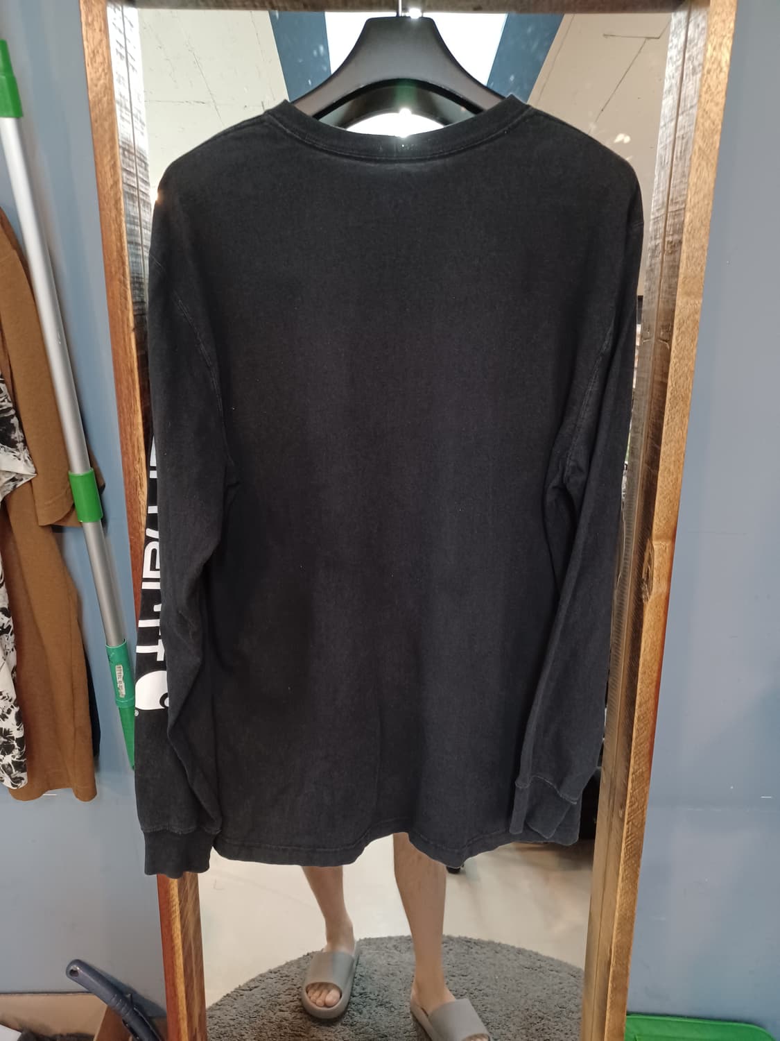 칼하트 스펠아웃 롱슬리브 긴팔 블랙 m 상품이미지3