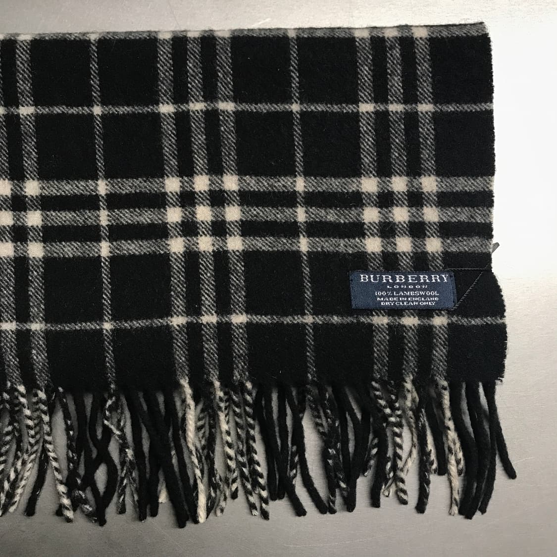 버버리 정품 램스울 머플러 블랙 상품이미지3