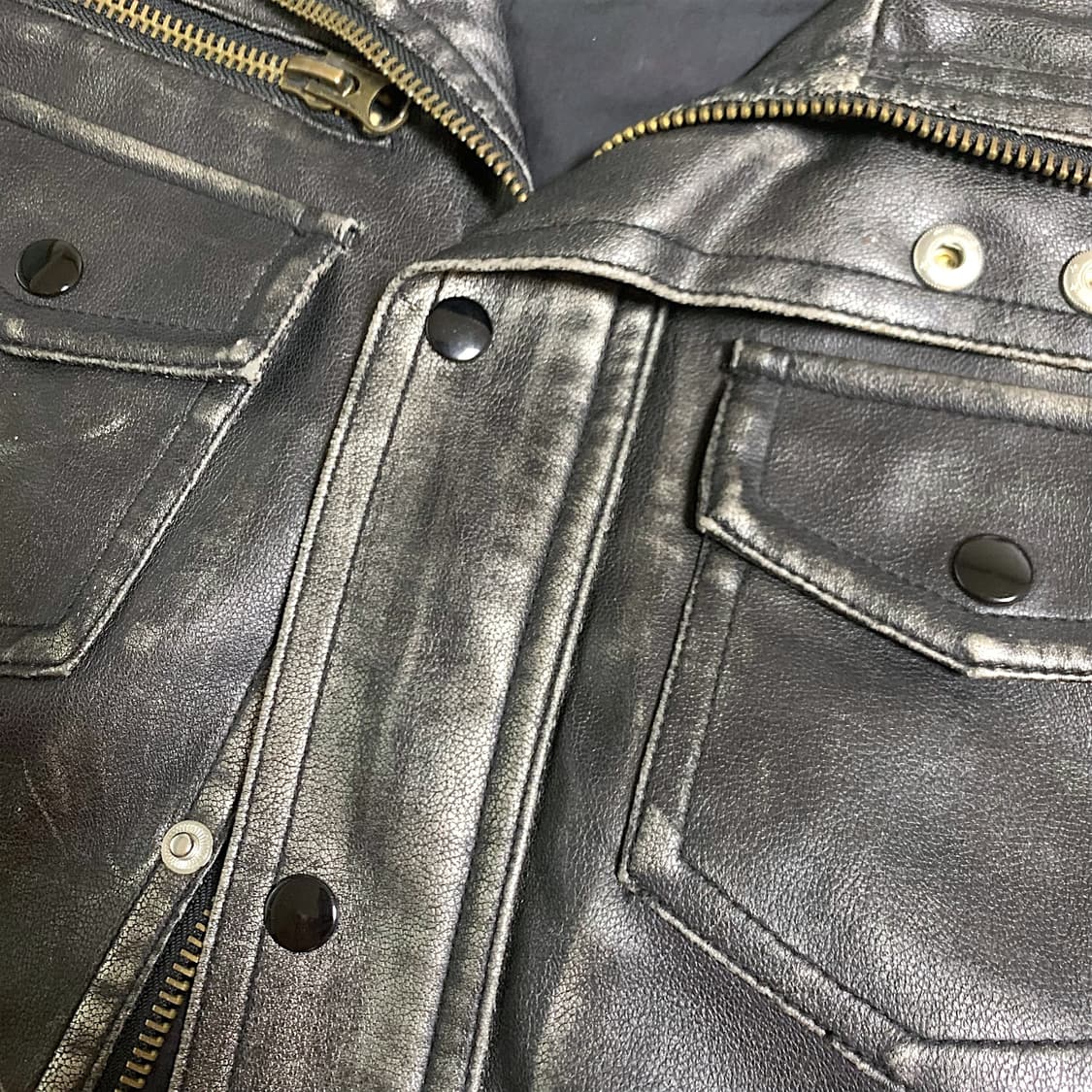 [55] Ventina vintage leather jacket 상품이미지4