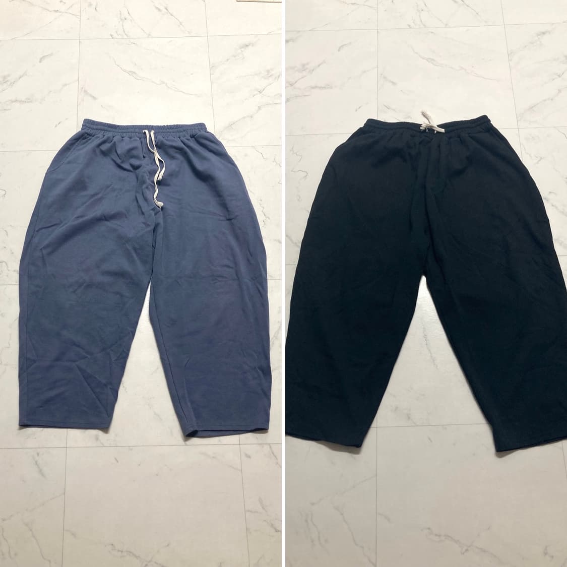 GRAY 와이드 스웻 배기 팬츠 2벌, 36~ 상품이미지2