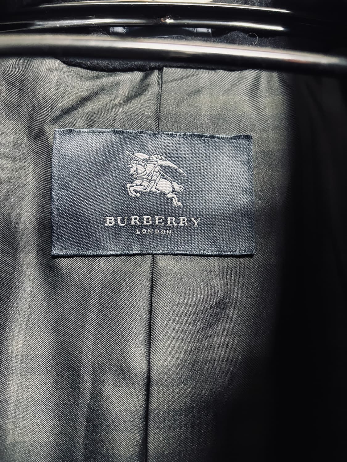 BURBERRY LONDON 캐시미어 앙고라 블렌드 블랙 코트 상품이미지5
