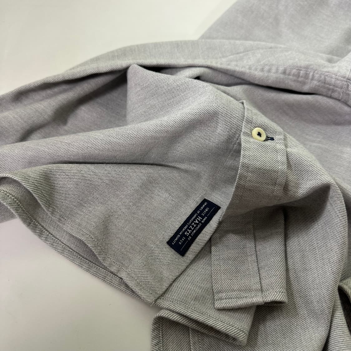 L 헤지스 라이트그레이 기본로고 솔리드셔츠 남방 상품이미지6