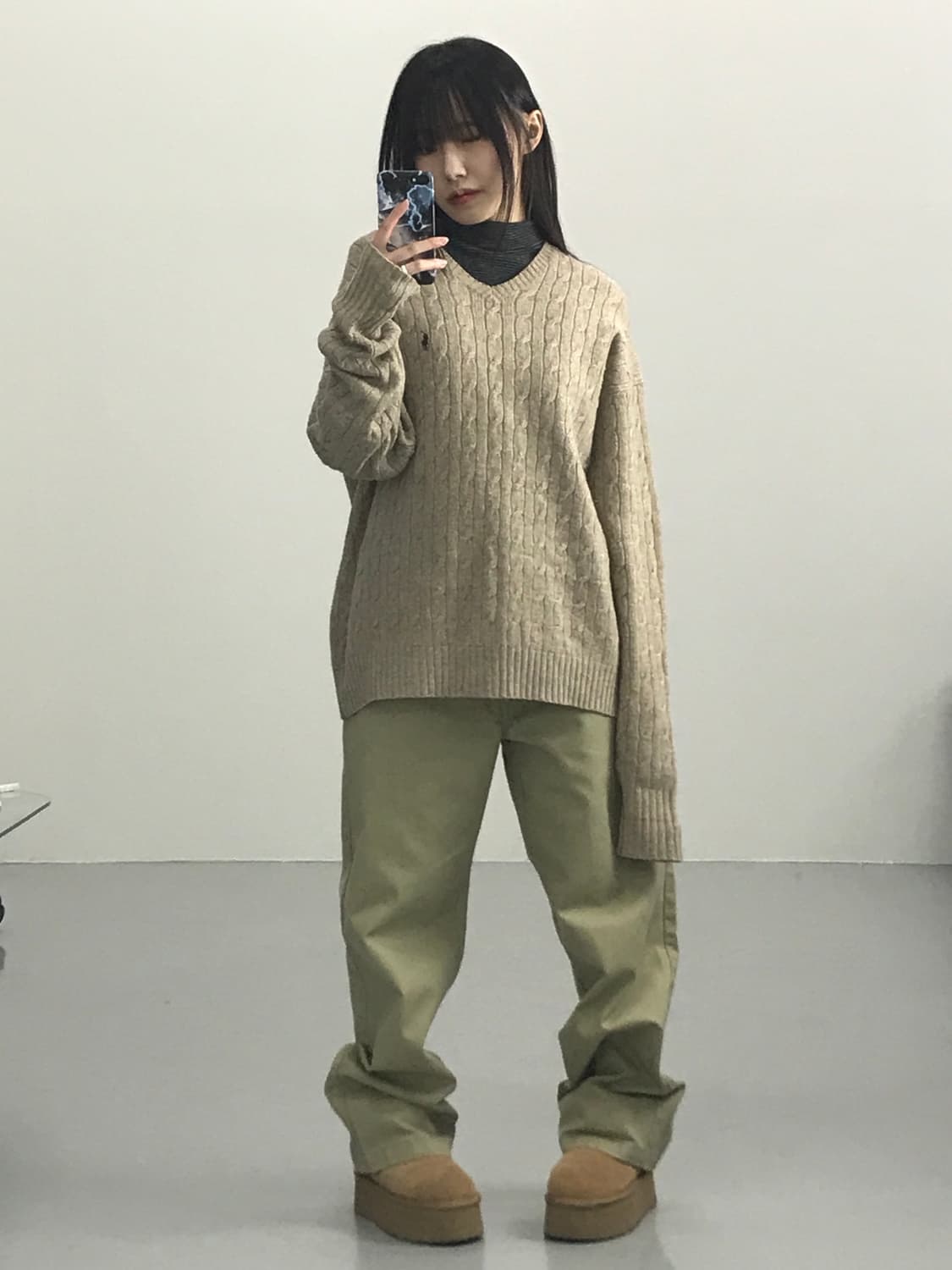 Polo Ralph Lauren Lambswool Cable Knit  상품이미지2