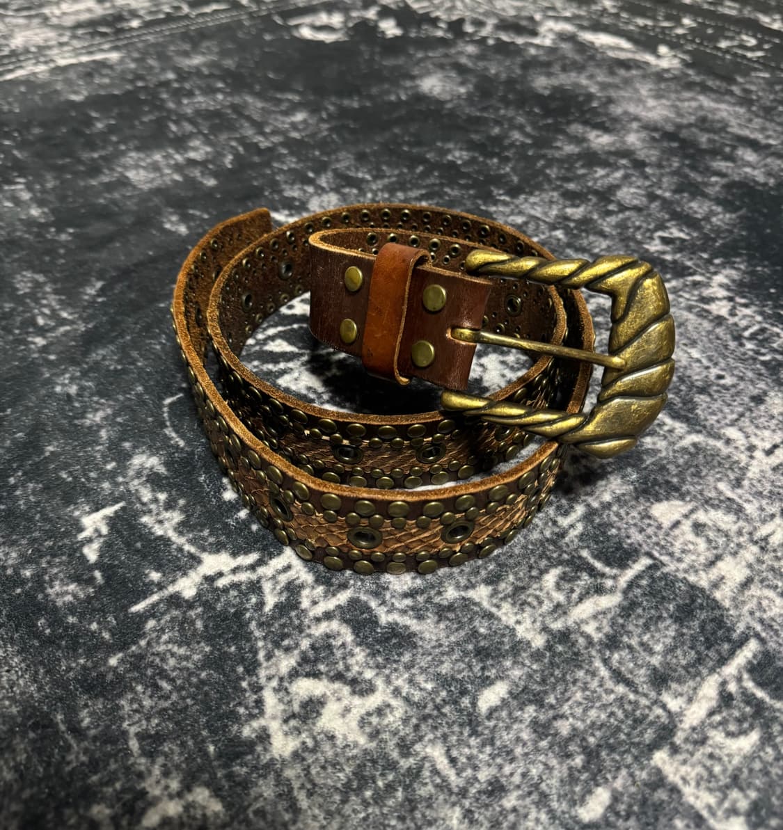 "Tornadomart" python stud belt 상품이미지1
