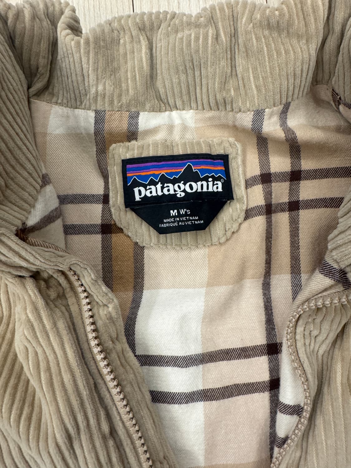 파타고니아 코듀로이 패딩 우먼즈 m 베이지 상품이미지2