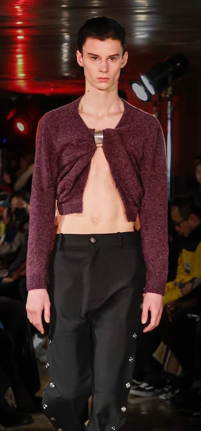 나마체코 노티드 가디건 상품이미지1