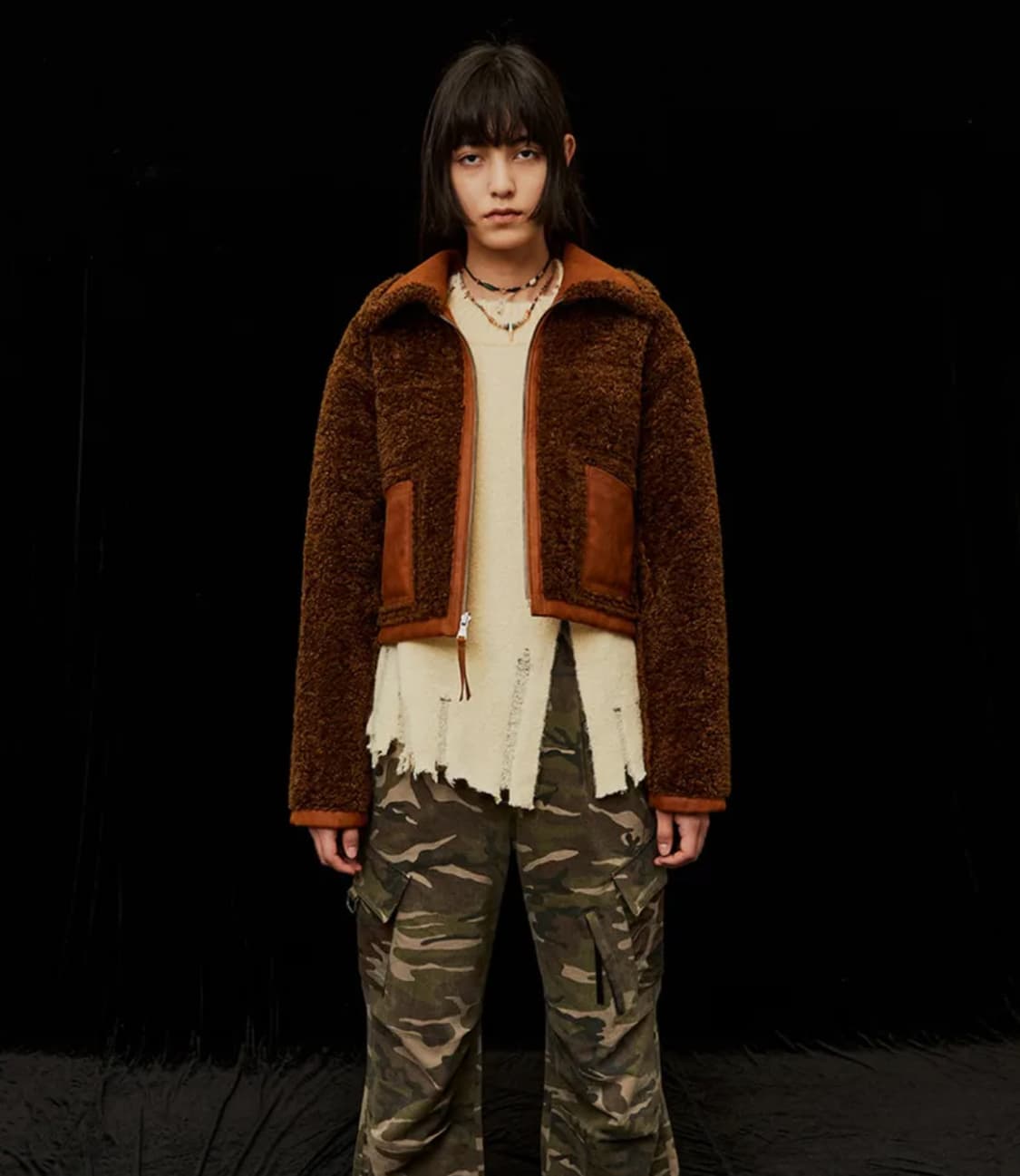 데비어퍼 웨스턴 자켓 무스탕 리버시블 free 상품이미지2