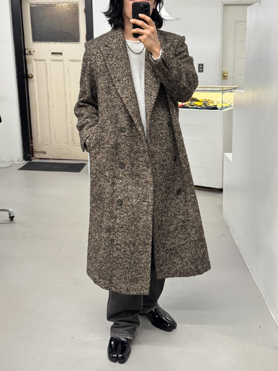 울 트위드 코트 상품이미지2