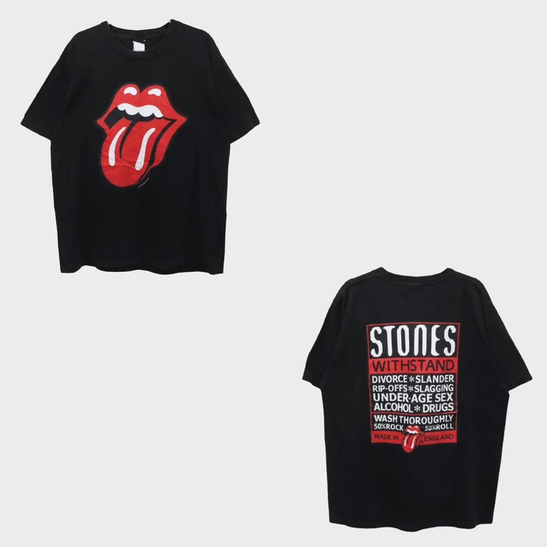 00'S 롤링스톤즈 프린팅 반팔 티셔츠 65149 상품이미지1