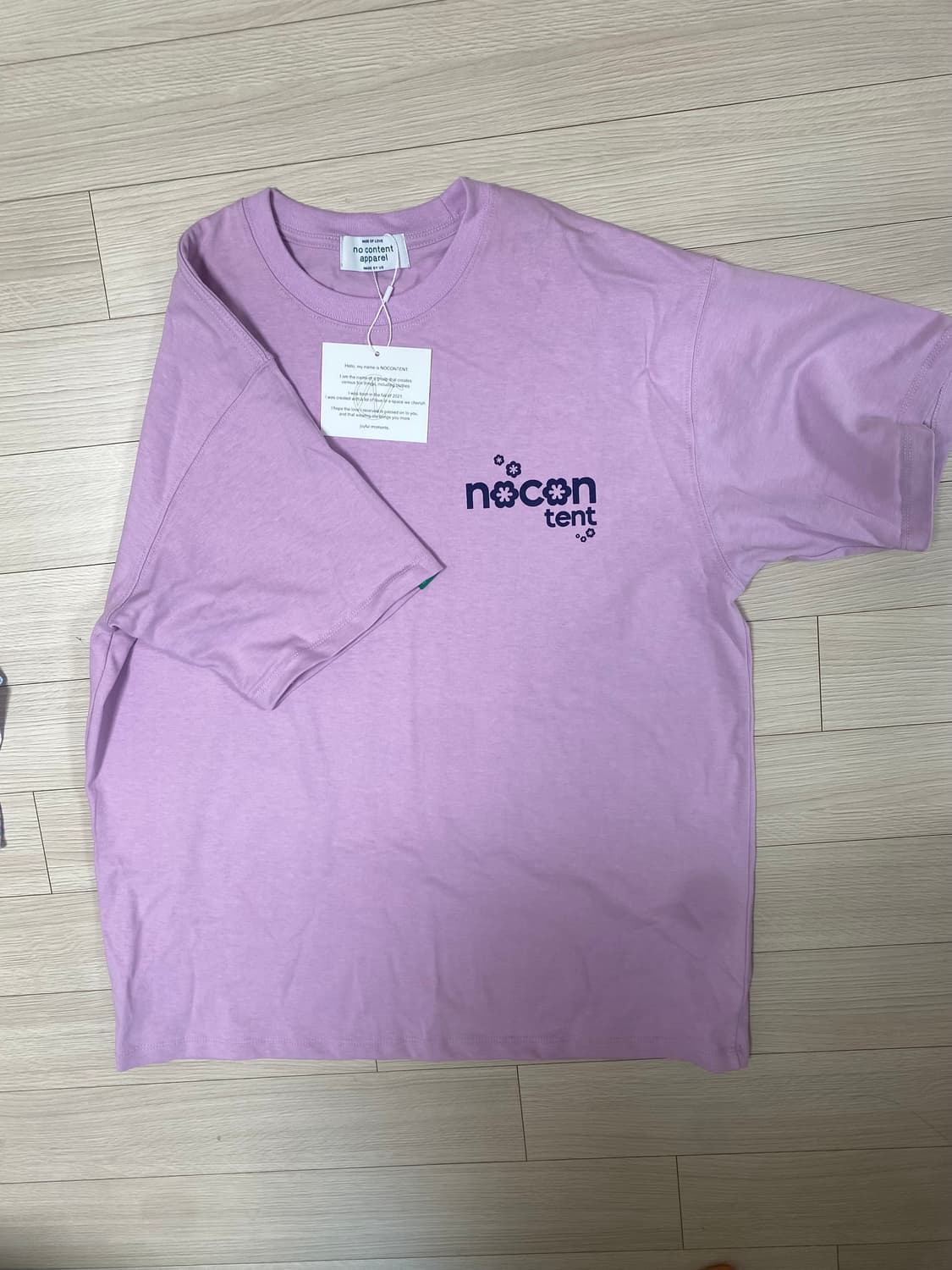 노컨텐츠 반팔 flower logoT 상품이미지3