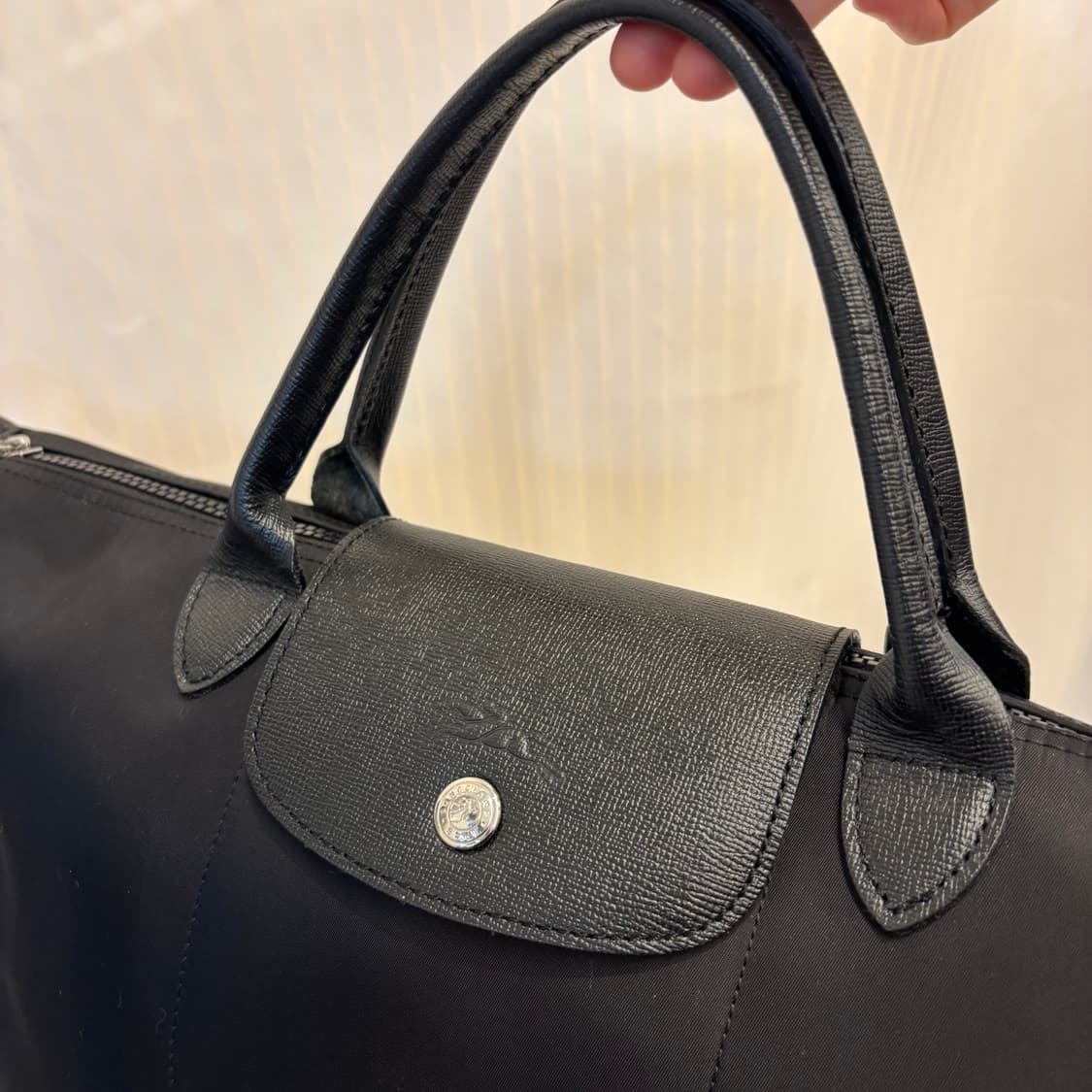 정품 롱샴 르플리아쥬 블랙 라지      상품이미지4