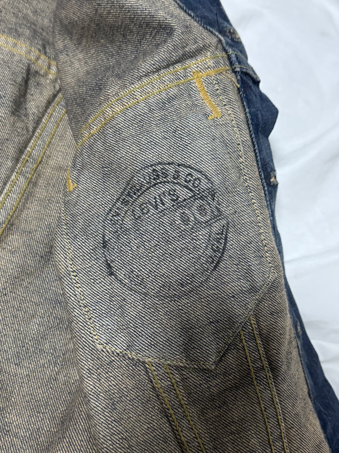 90s jp 리바이스 71557 빅e 데님 자켓 상품이미지5