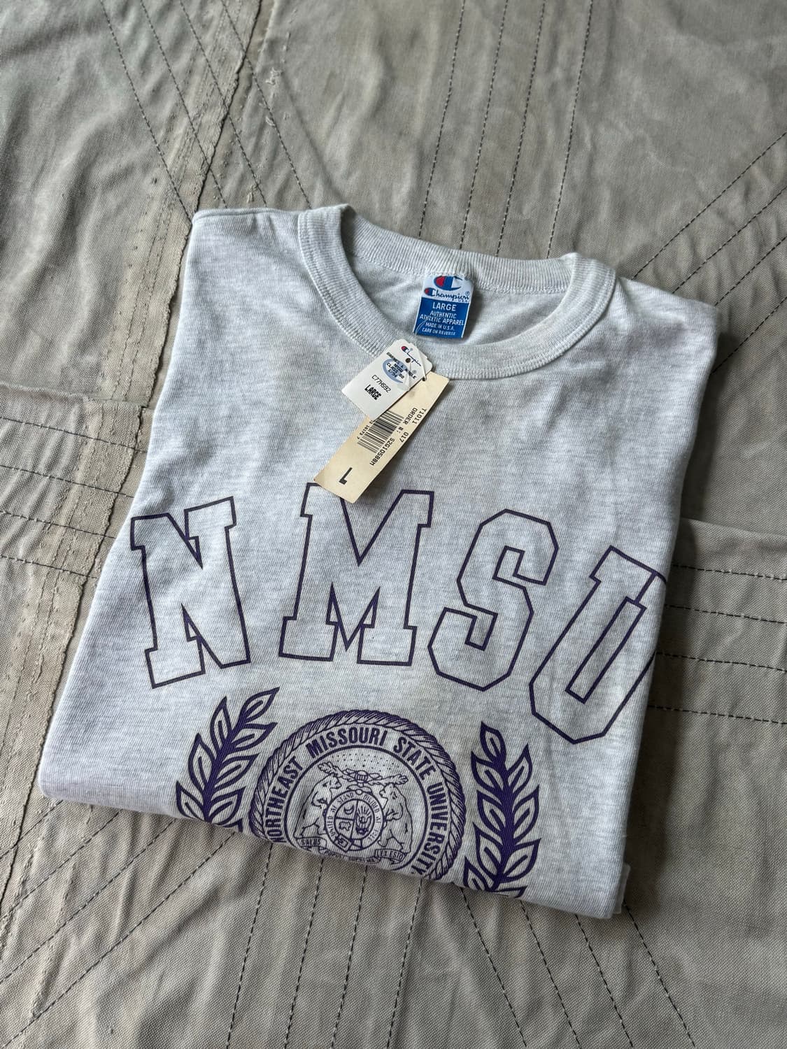 90s Champion NMSU T Shirt (Dead stock) 상품이미지5