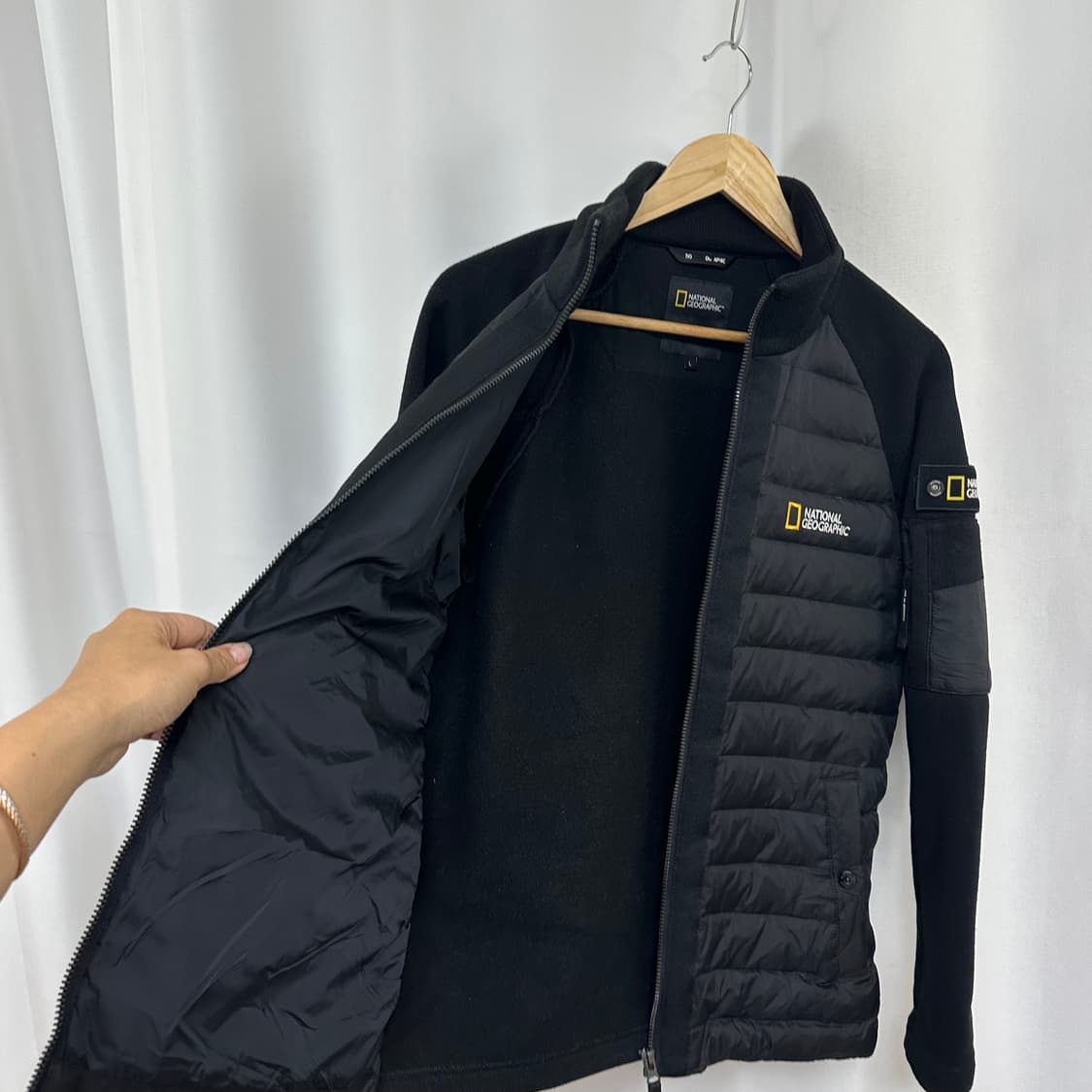 네셔널지오그래픽 남성 니트 자켓 패딩 100 L 상품이미지5