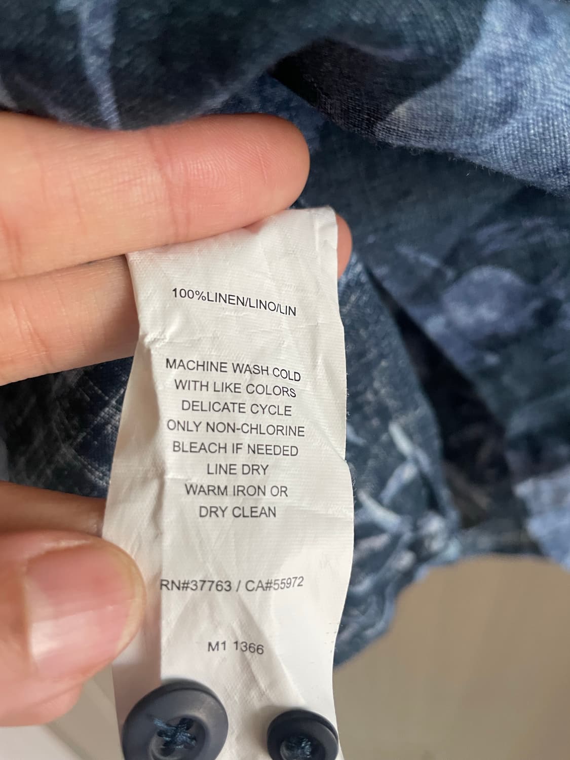 아메카지 히피 에스닉 하와이안 린넨100 셔츠 상품이미지3