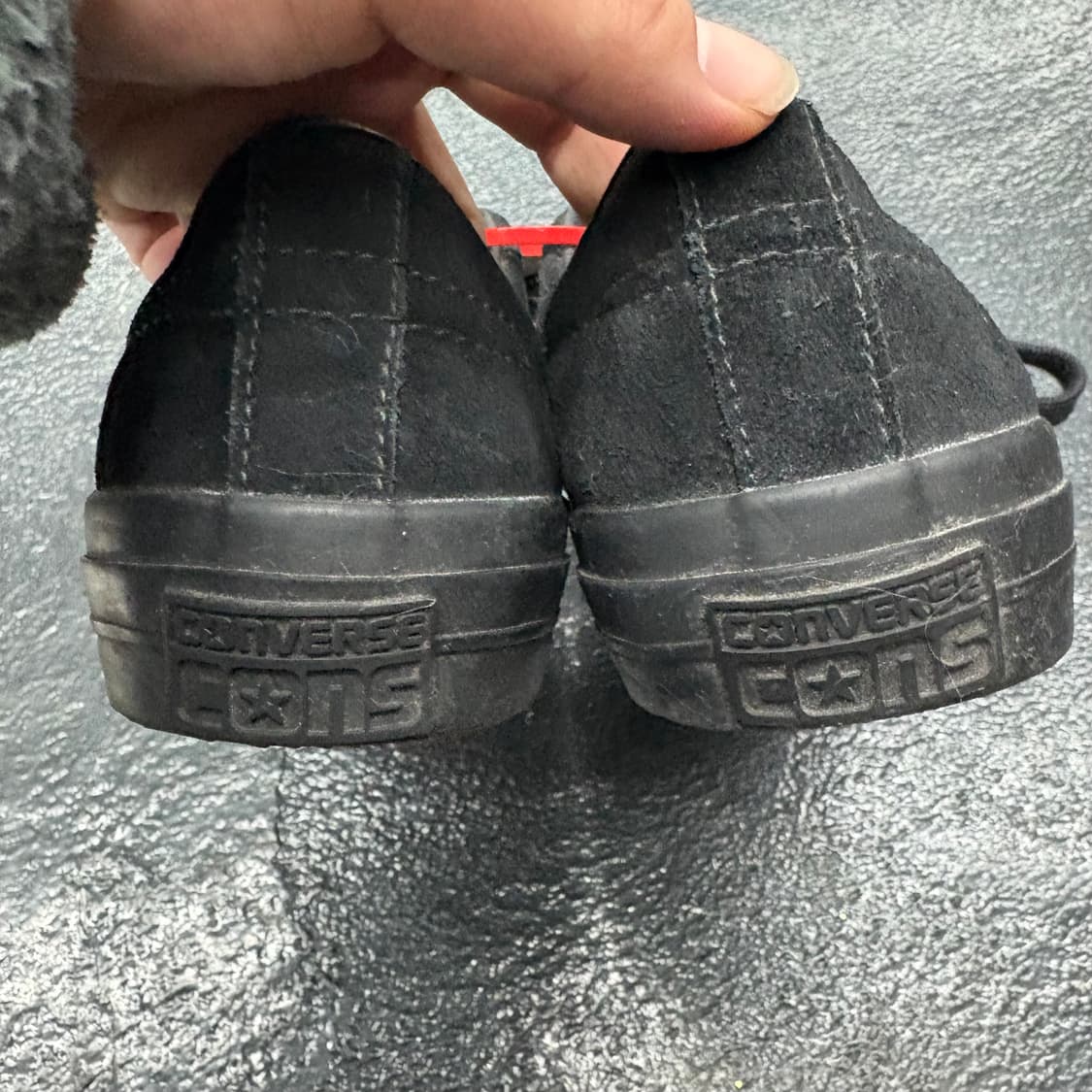 (250)컨버스원스타스웨이드블랙 상품이미지4