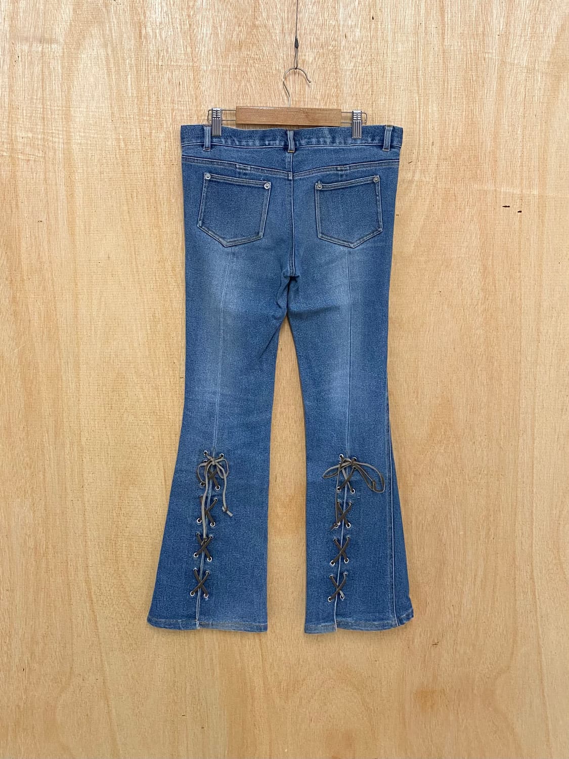 VTG lace-up denim boots cut 레이스업 부츠컷 데님 상품이미지5